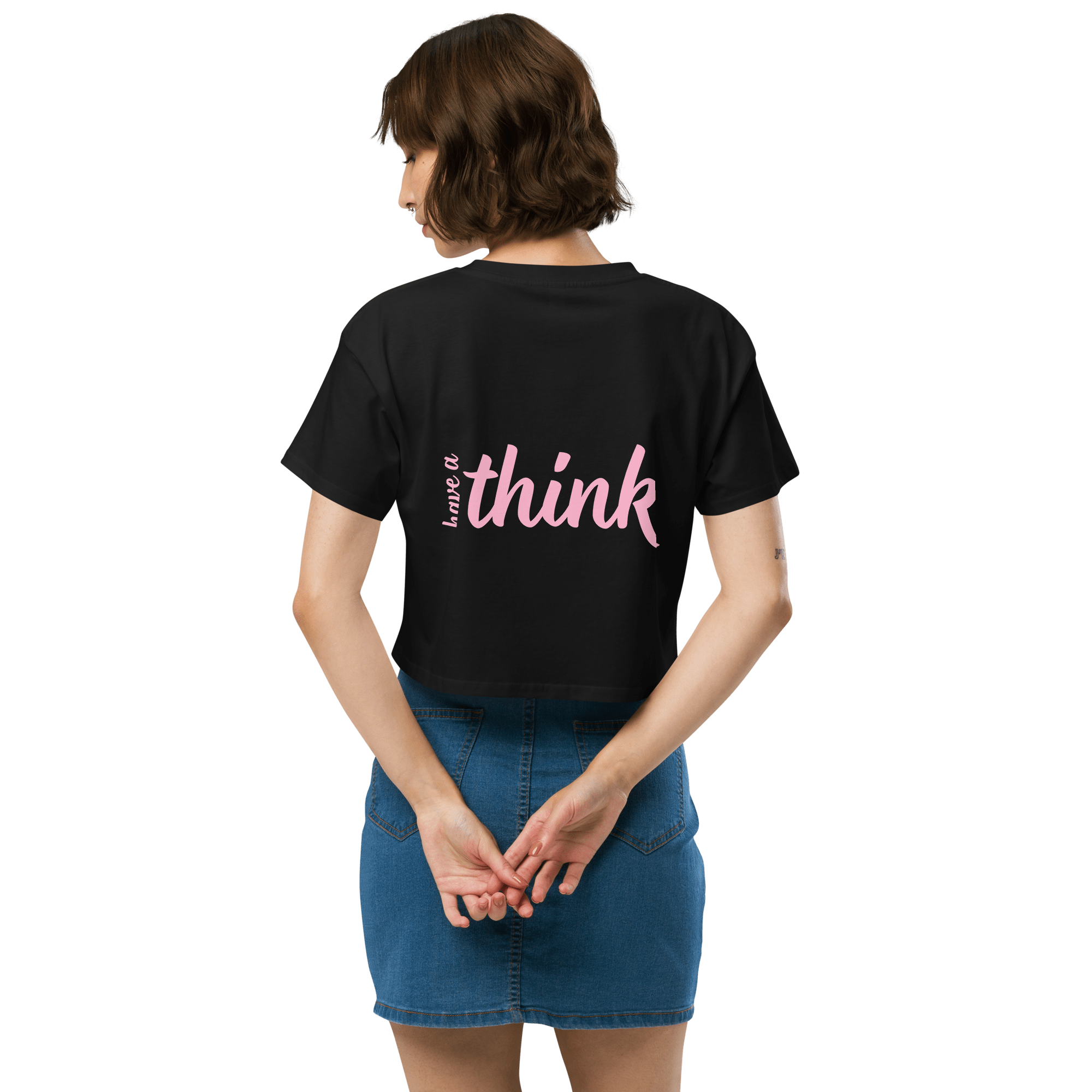 Jolly & Goode Crop Tops Have a Think Crop Top Cheeky British Style