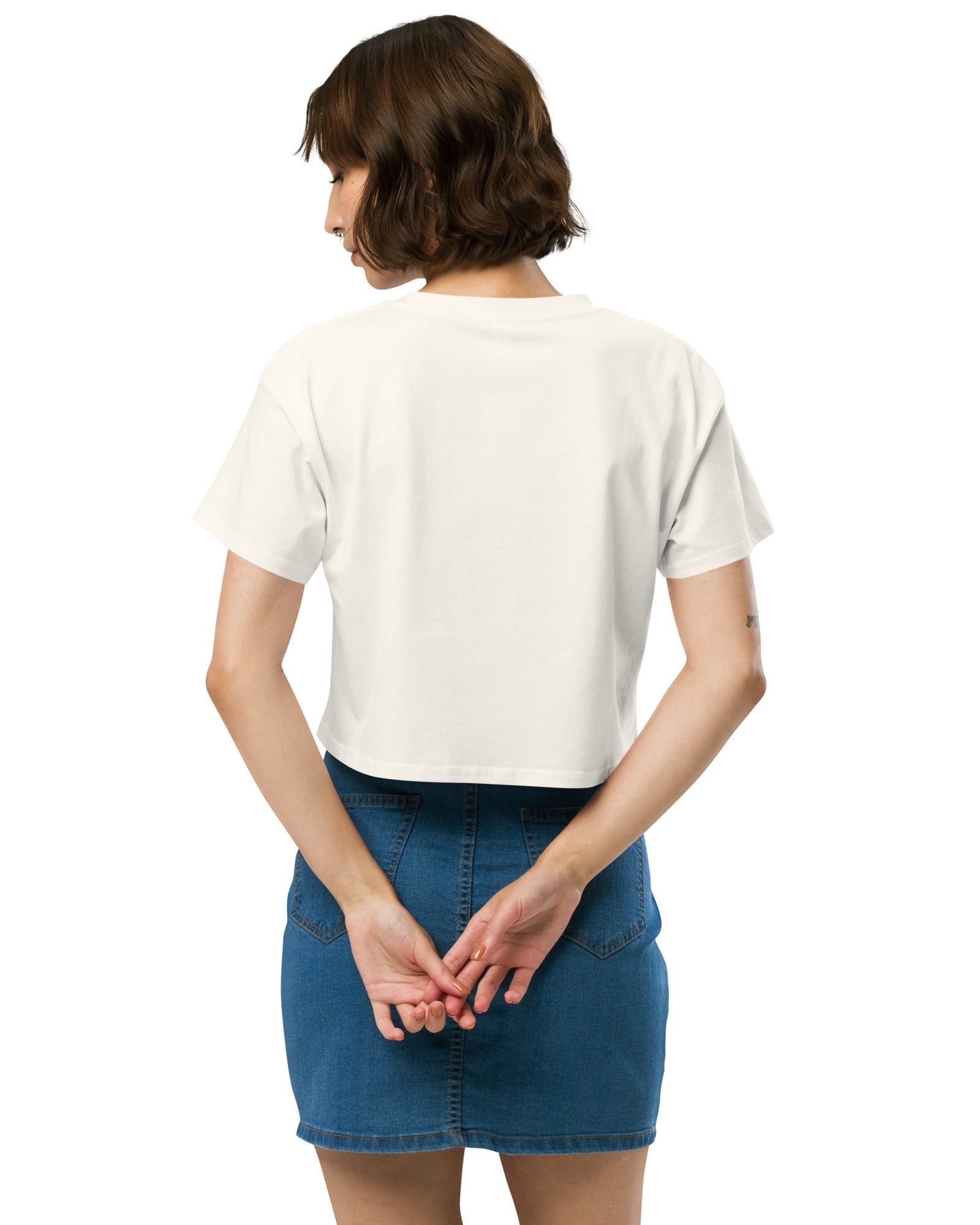 Jolly & Goode Crop Tops Jolly Goode London Crowned Dog Shield Crop Top Cheeky British Style