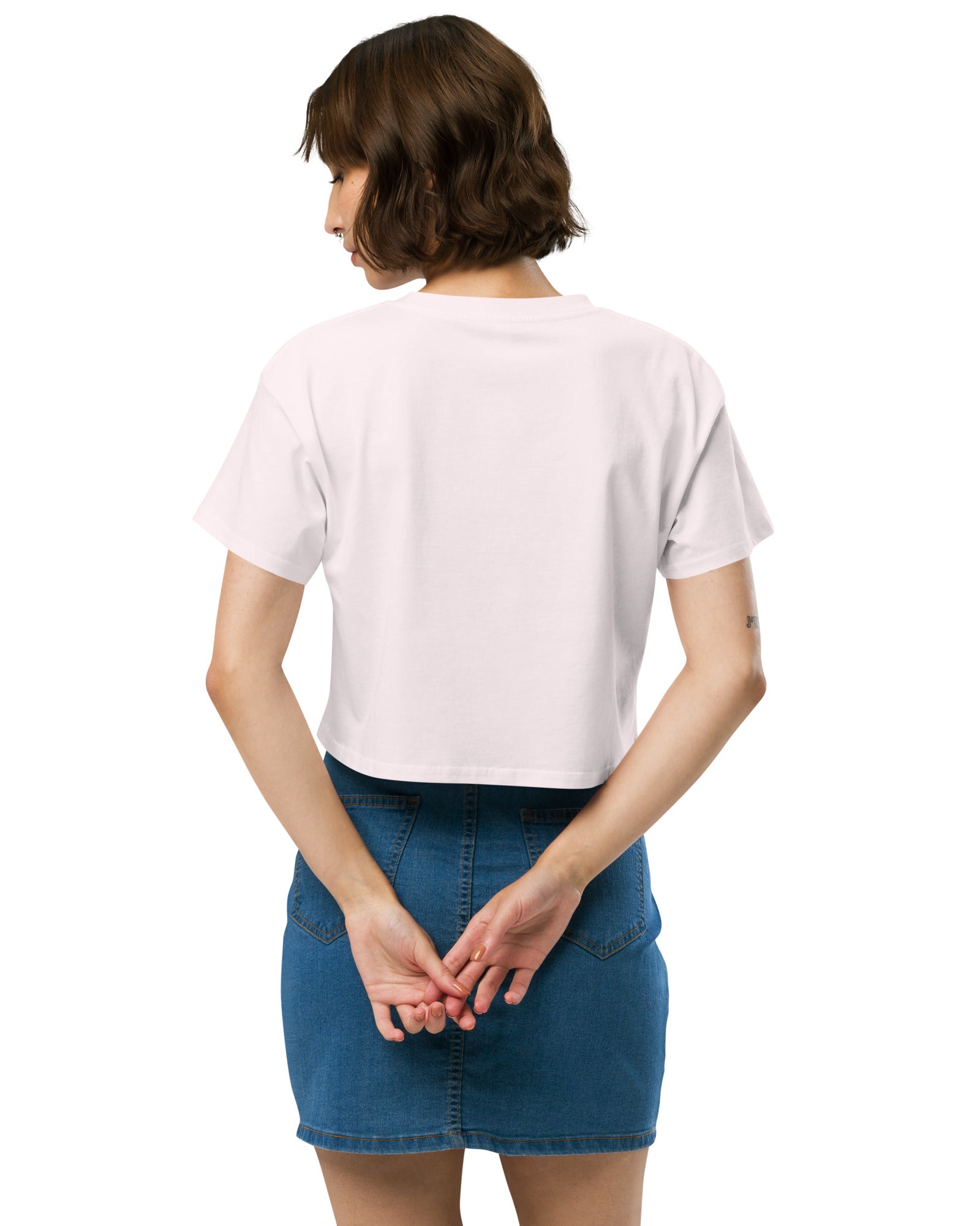 Jolly & Goode Crop Tops Jolly Goode London Crowned Dog Shield Crop Top Cheeky British Style
