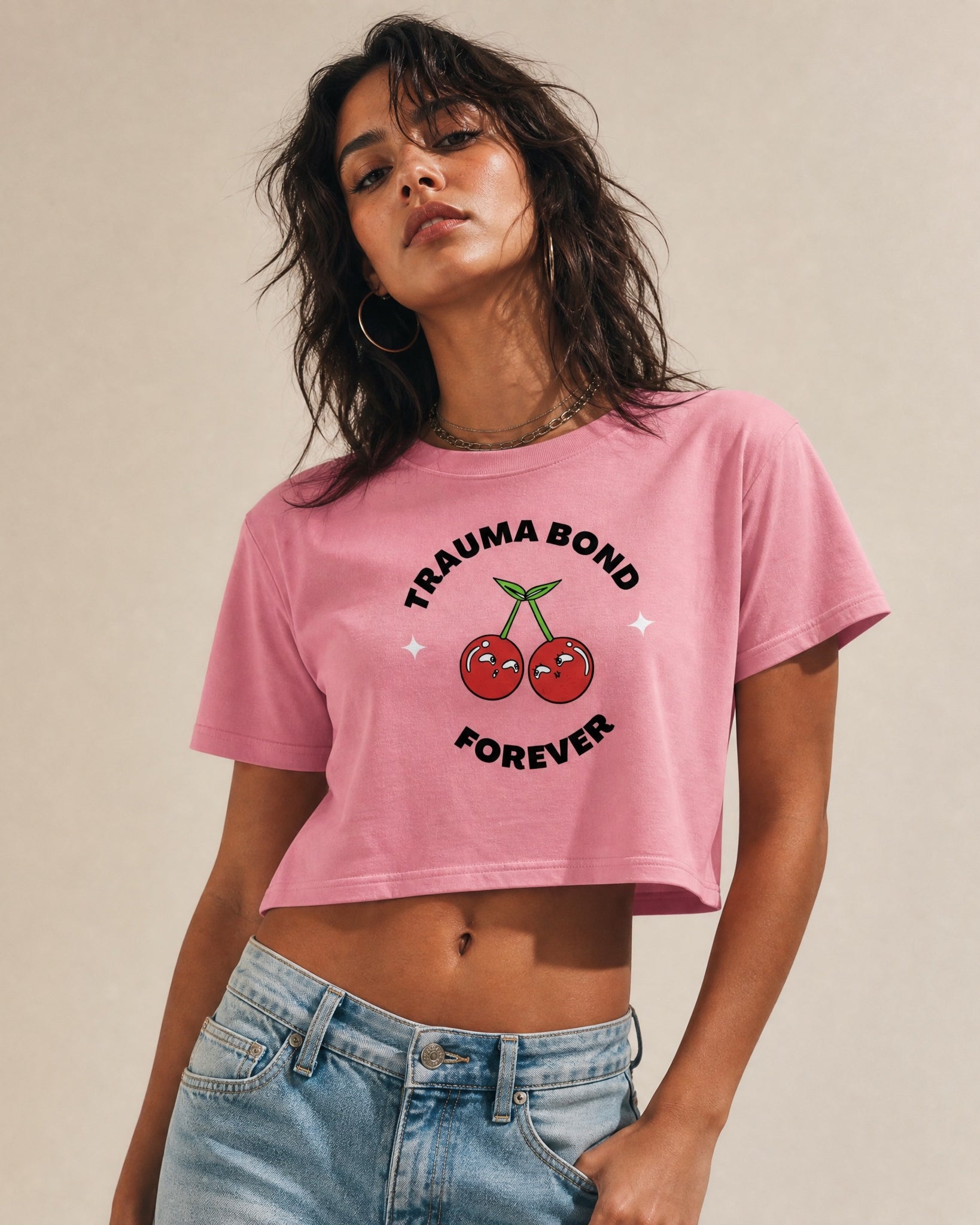 Jolly & Goode Crop Tops Trauma Bond Forever Crop Top Cheeky British Style