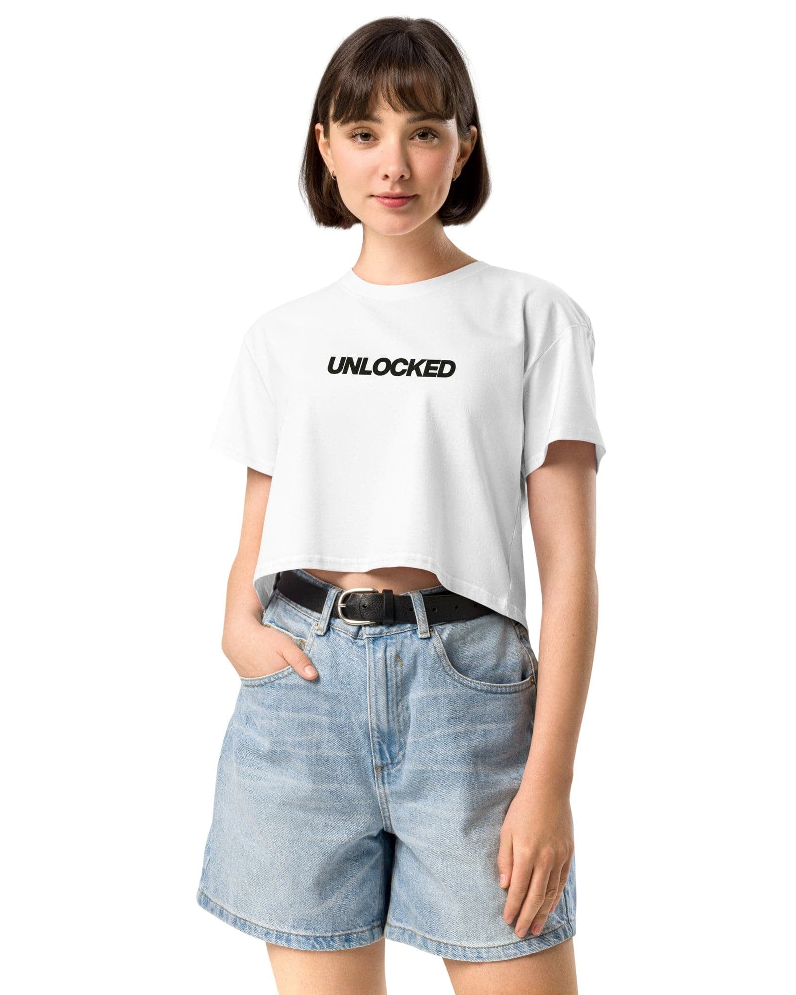 Jolly & Goode Crop Tops Unlocked Crop Top Cheeky British Style