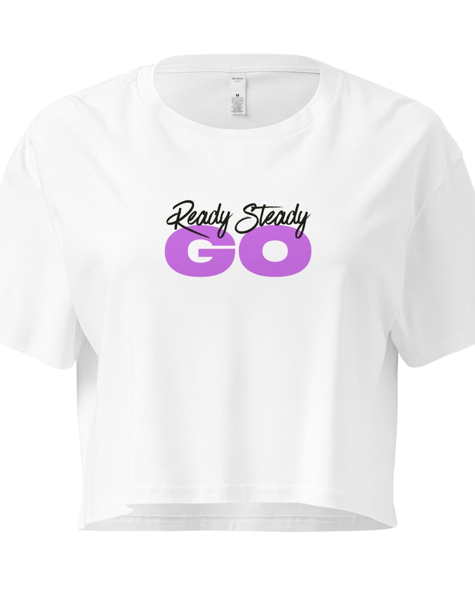 Jolly & Goode Crop Tops White / XS Ready Steady Go | Crop Top Cheeky British Style