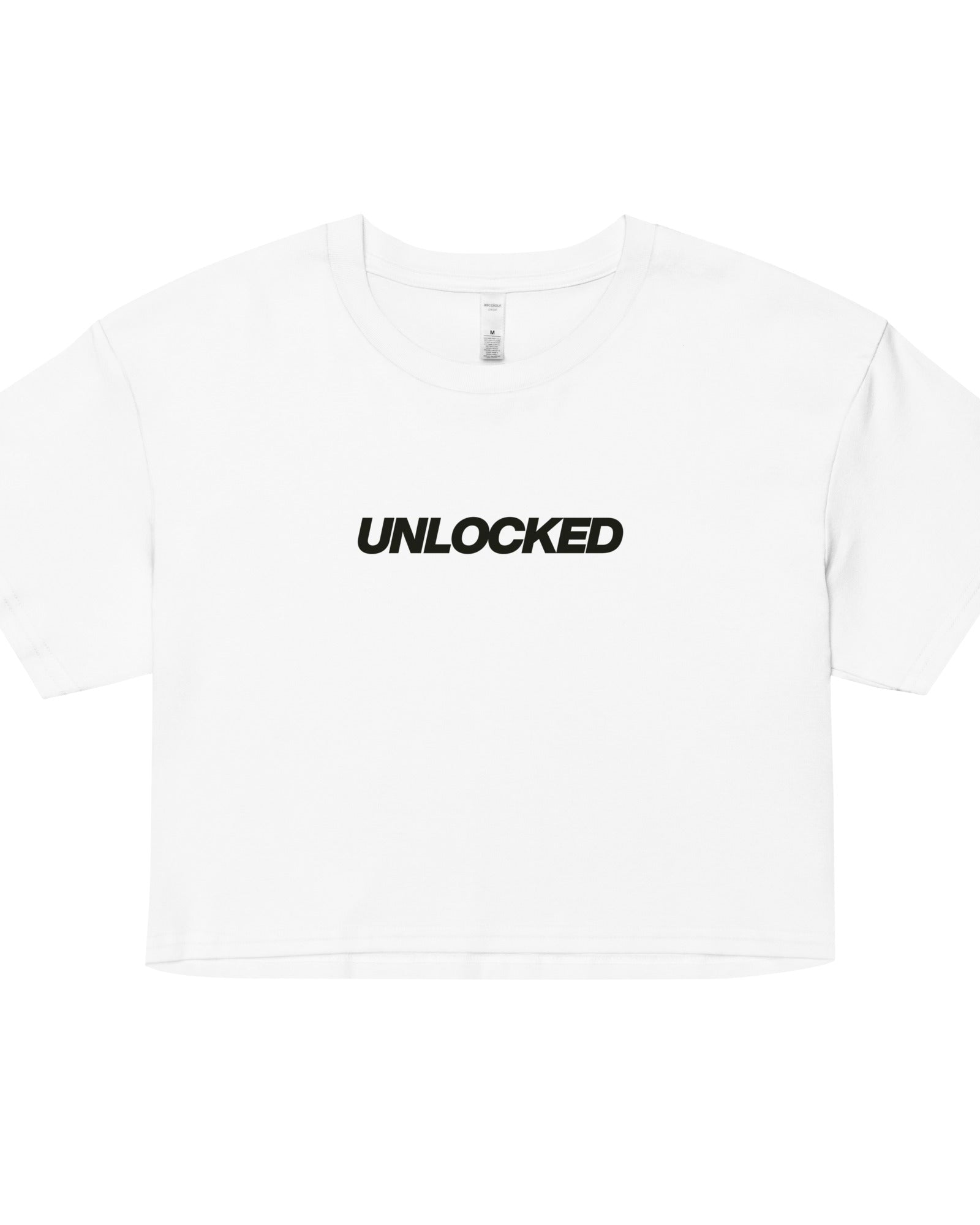 Jolly & Goode Crop Tops White / XS Unlocked Crop Top Cheeky British Style