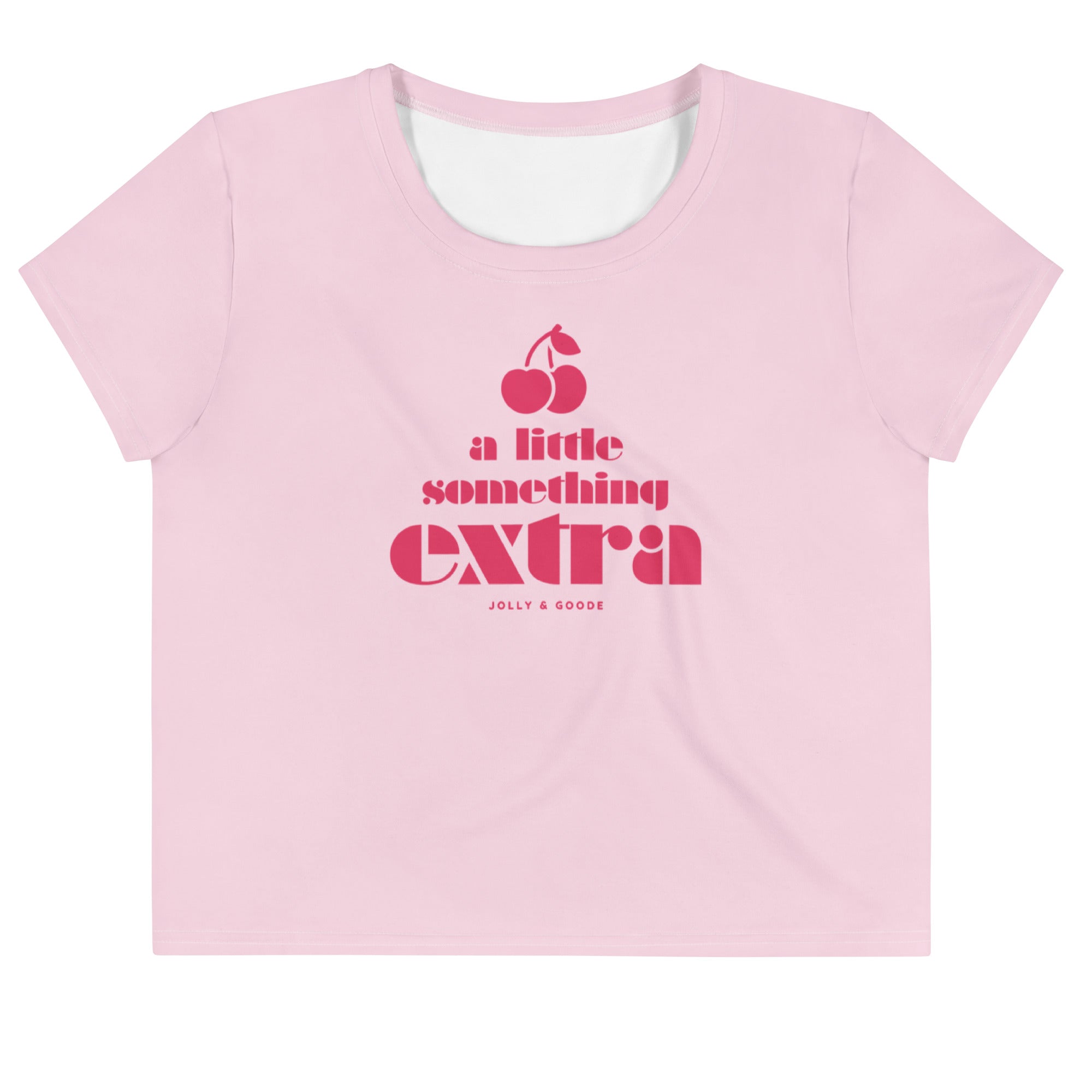 Jolly & Goode Crop Tops XS A Little Something Extra Cherry On Top Crop Tee Cheeky British Style