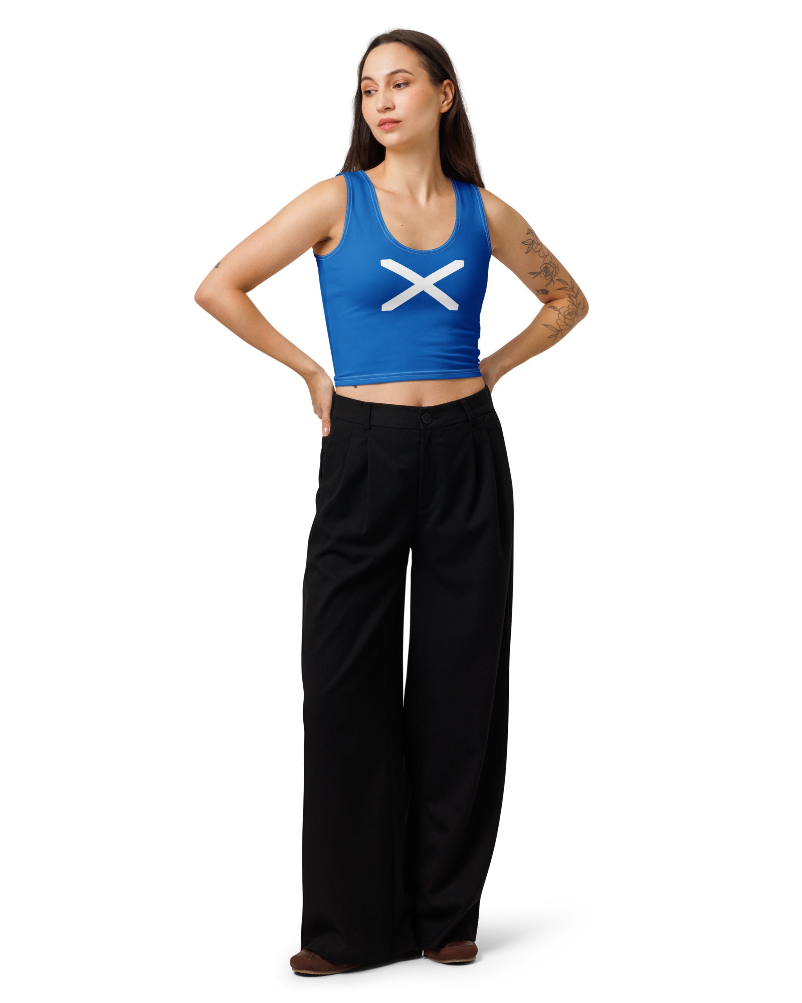Jolly & Goode Crop Tops XS Flag of Scotland Crop Top Cheeky British Style