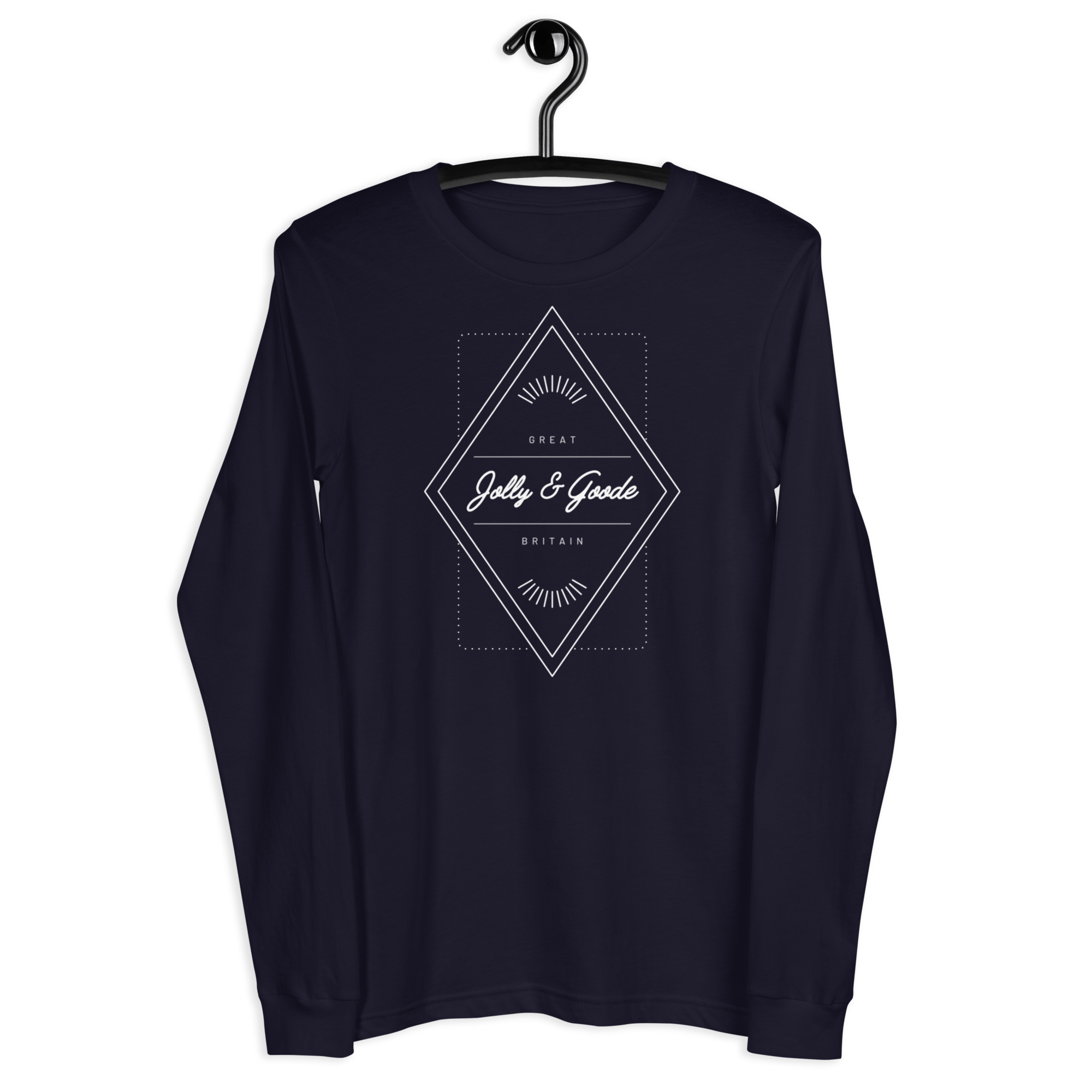 Jolly & Goode Diamond Long-Sleeve Shirt Navy / XS Jolly & Goode