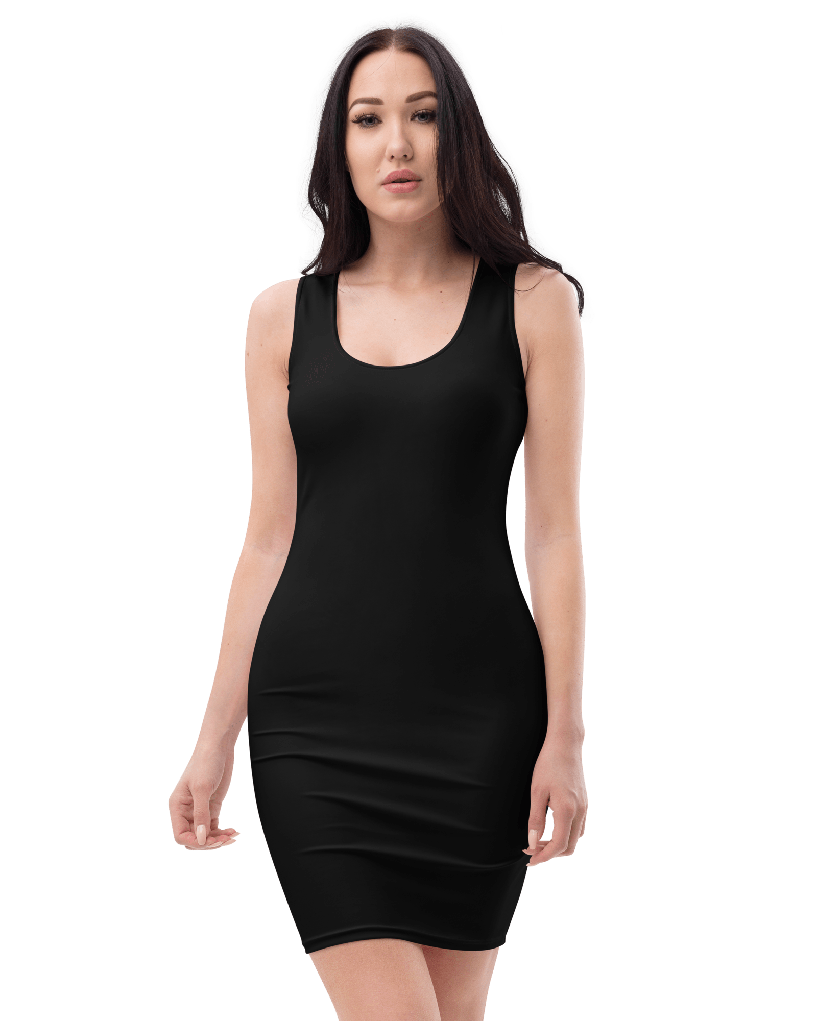 Jolly & Goode Dresses Houndstooth Fitted Dress | Black & White Cheeky British Style