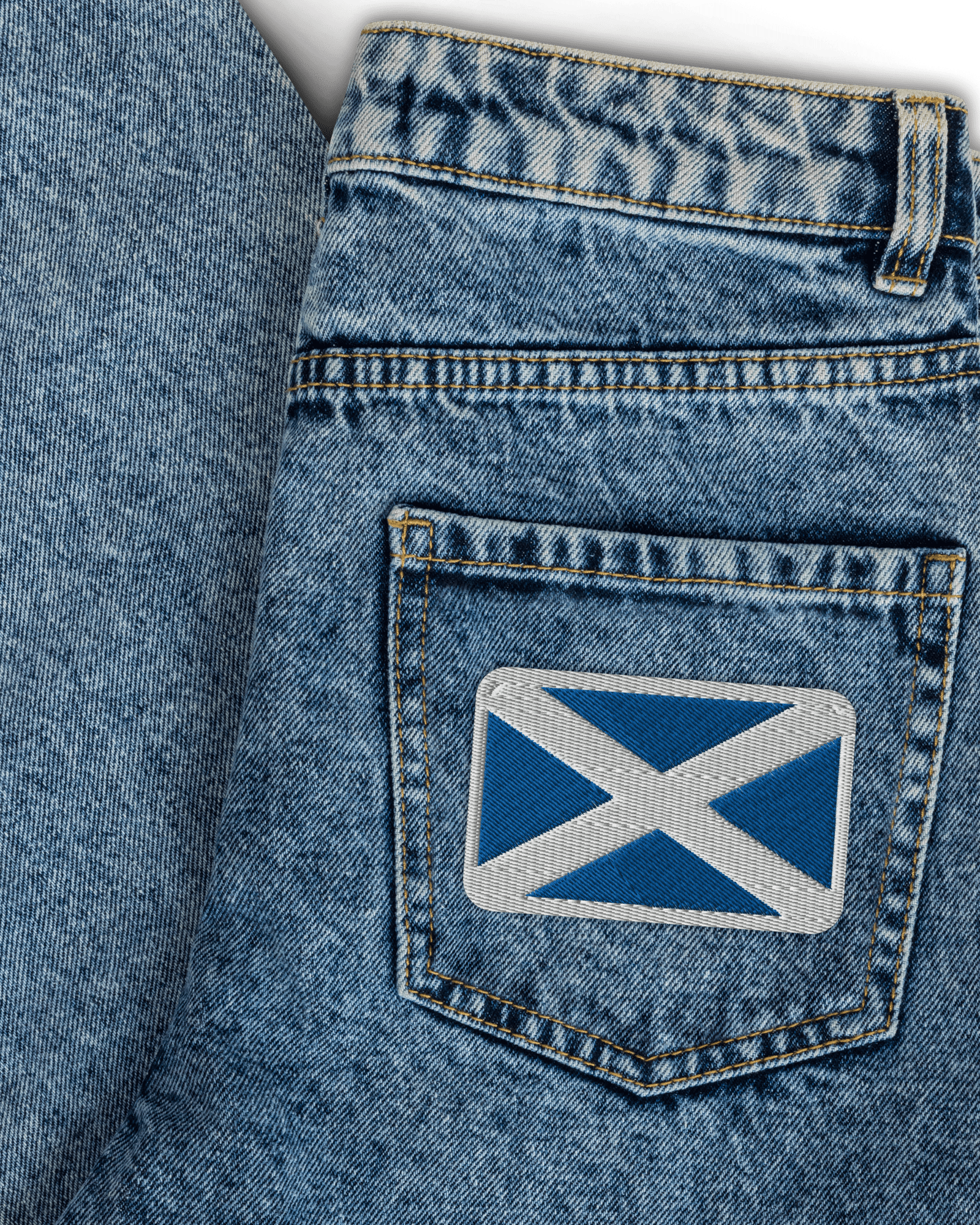 Jolly & Goode Embroidered Patch Flag of Scotland Embroidered Patch Cheeky British Style