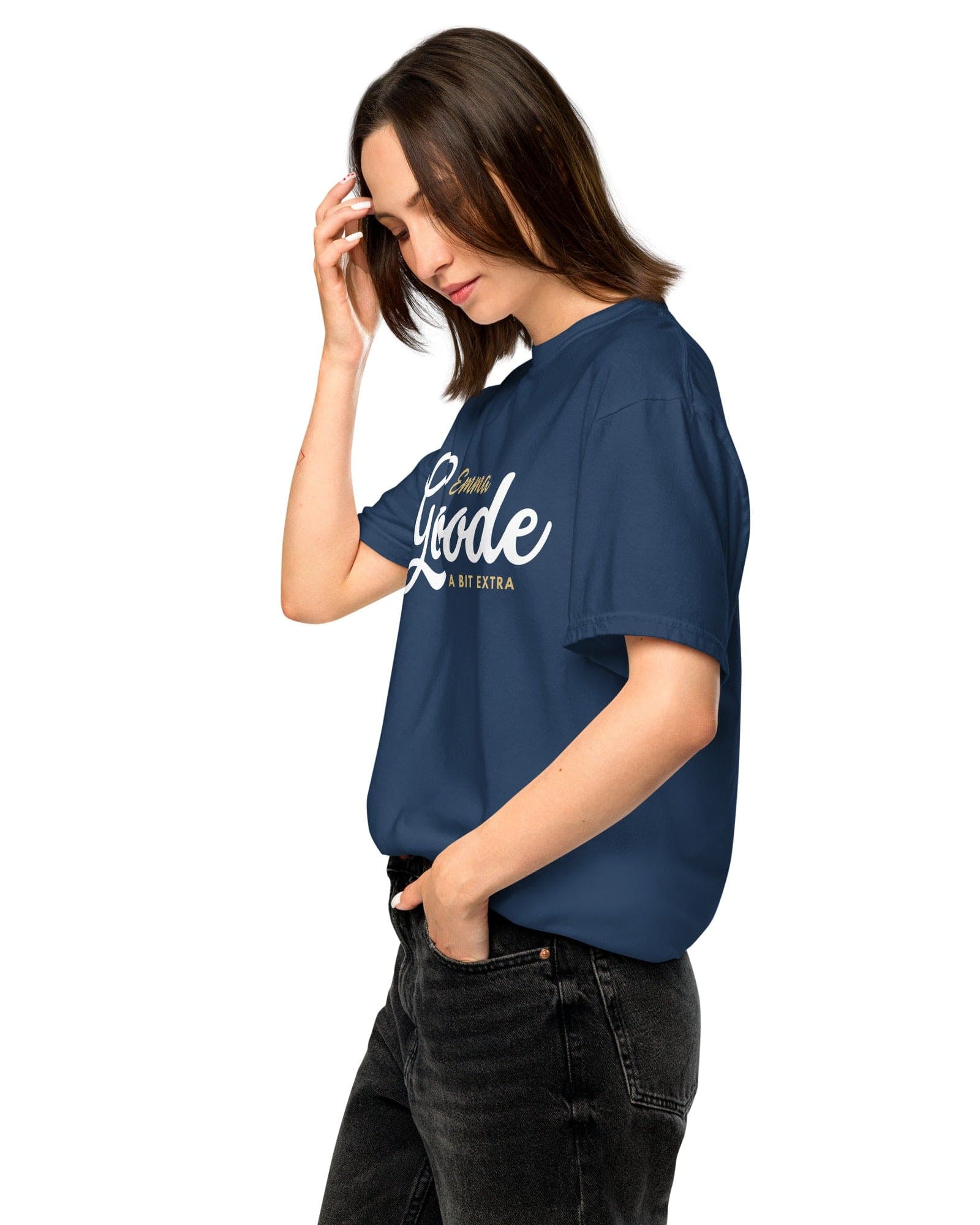 Jolly & Goode Emma Goode A Bit Extra Tee | Garment-dyed heavyweight cotton Cheeky British Style