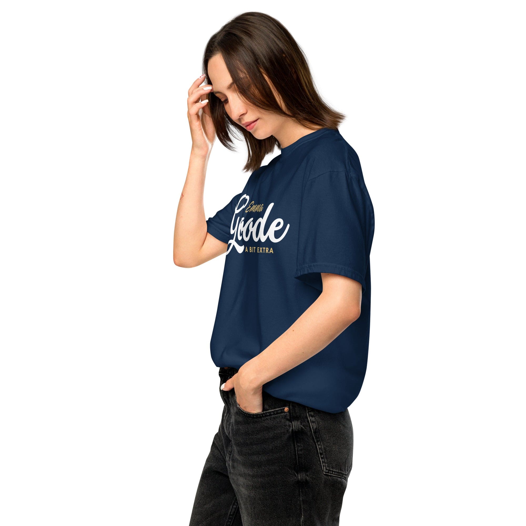 Jolly & Goode Emma Goode A Bit Extra Tee | Garment-dyed heavyweight cotton Cheeky British Style