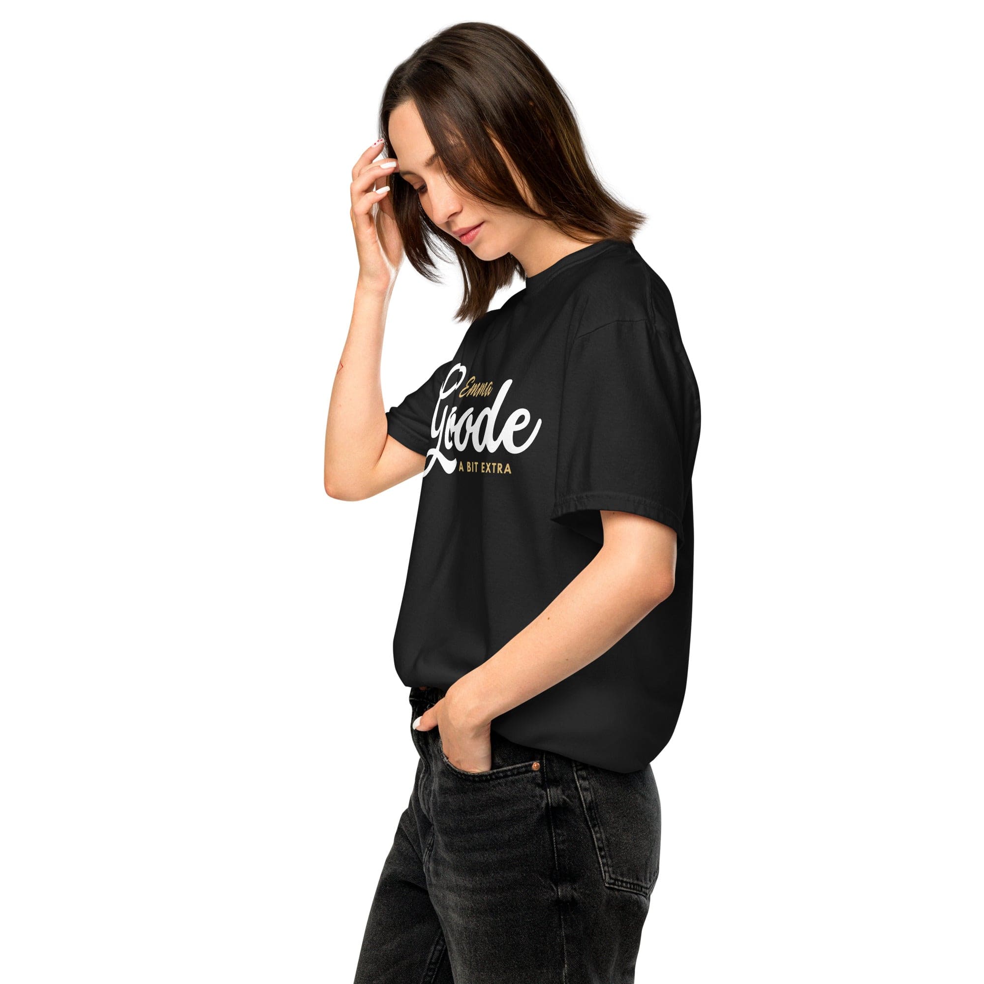 Jolly & Goode Emma Goode A Bit Extra Tee | Garment-dyed heavyweight cotton Cheeky British Style