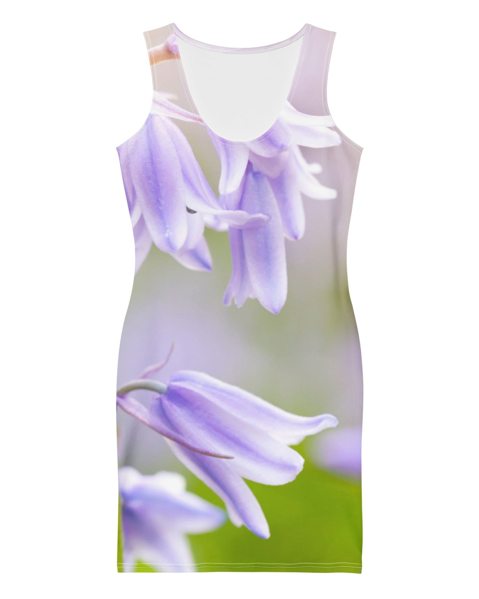 Jolly & Goode Fitted Dress Bluebell Body Contour Dress | Floral Bodycon Dress Cheeky British Style