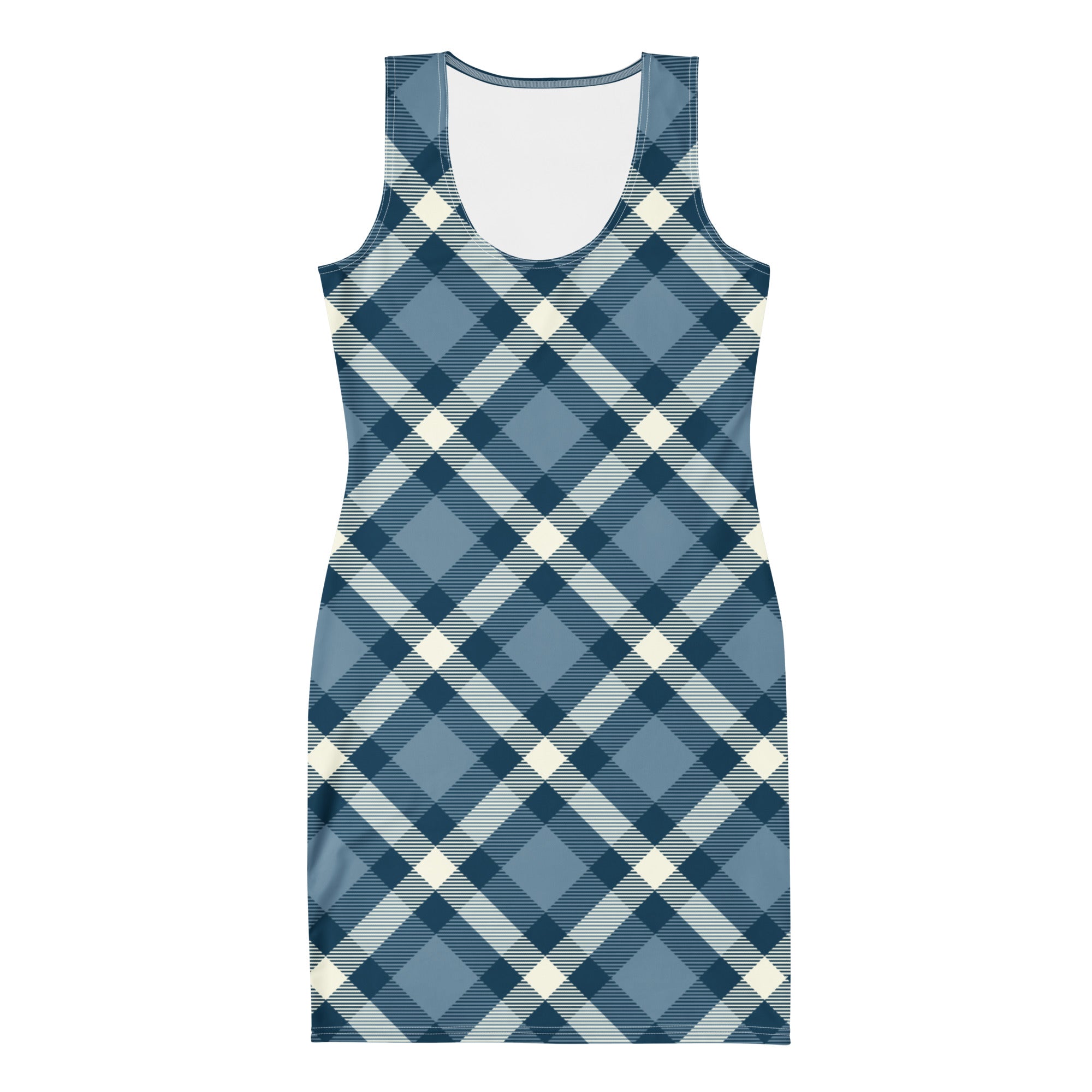 Jolly & Goode Fitted Dress Cheeky Check Fitted Bodycon Dress Cheeky British Style