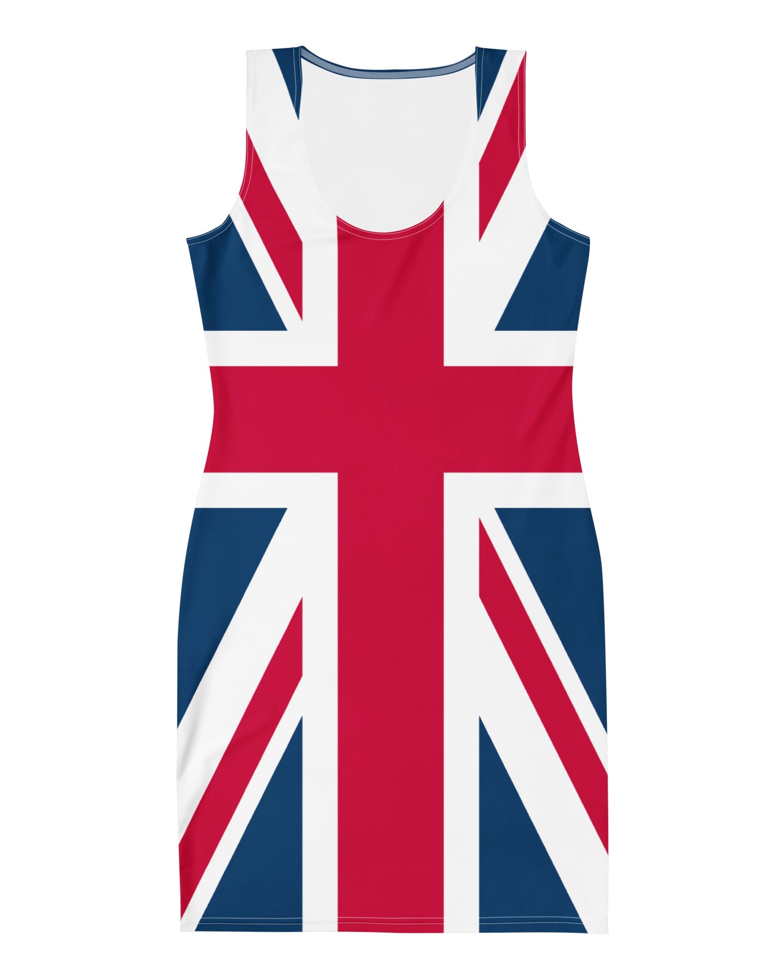 Jolly & Goode Fitted Dress Union Jack Bodycon Dress Cheeky British Style