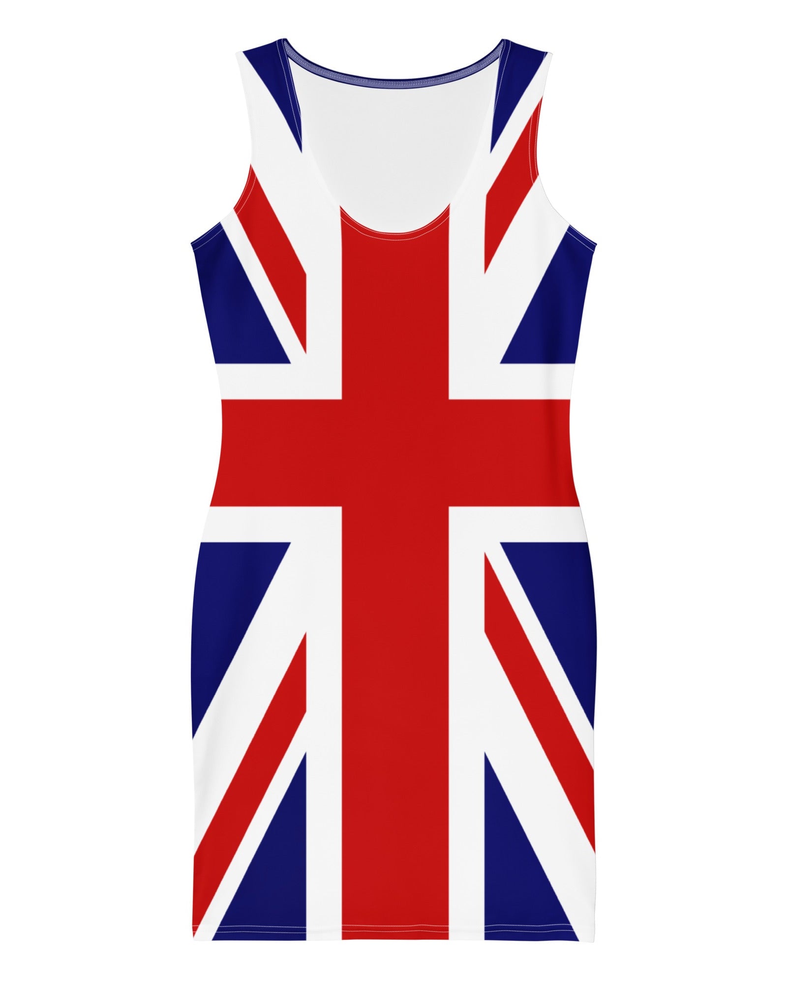 Jolly & Goode Fitted Dress Union Jack Fitted Dress | Ginger Spice Style Cheeky British Style