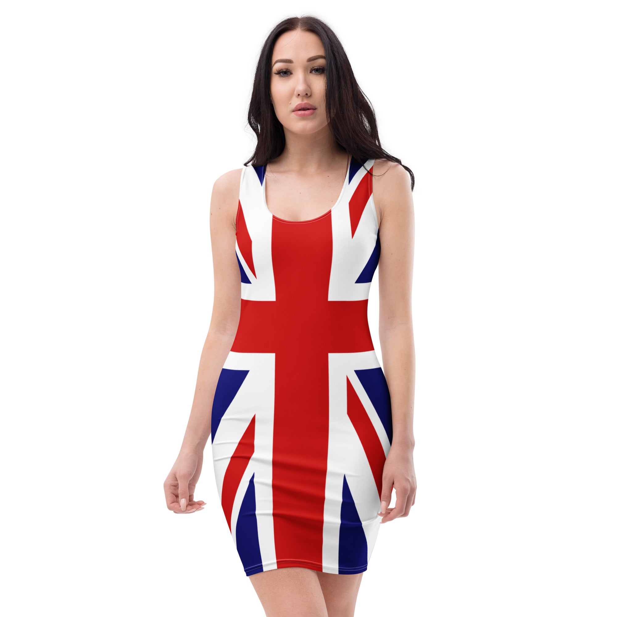 Jolly & Goode Fitted Dress XS Union Jack Fitted Dress | Ginger Spice Style Cheeky British Style