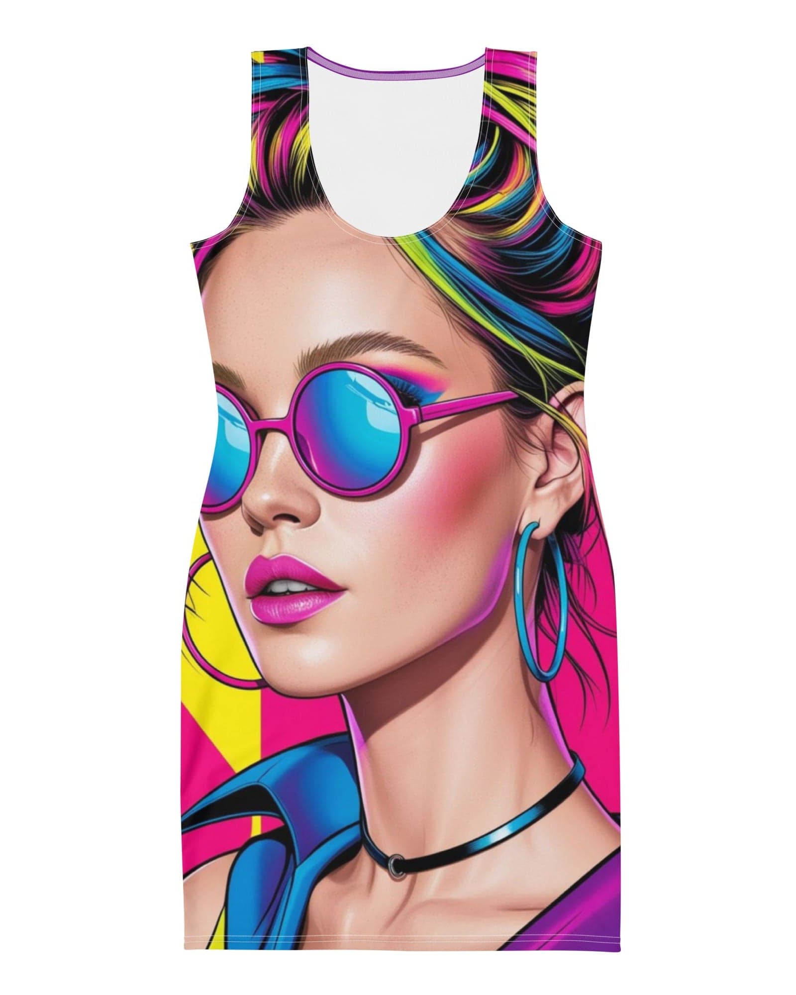 Jolly & Goode Fitted Dresses Emma Goode Mod Colours Bodycon Dress Cheeky British Style