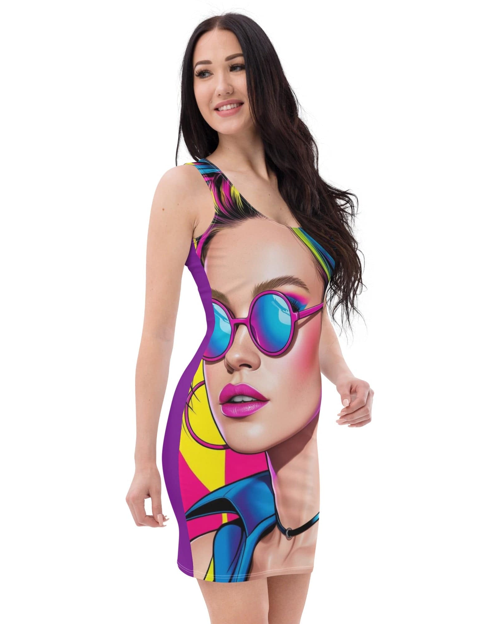 Jolly & Goode Fitted Dresses Emma Goode Mod Colours Bodycon Dress Cheeky British Style