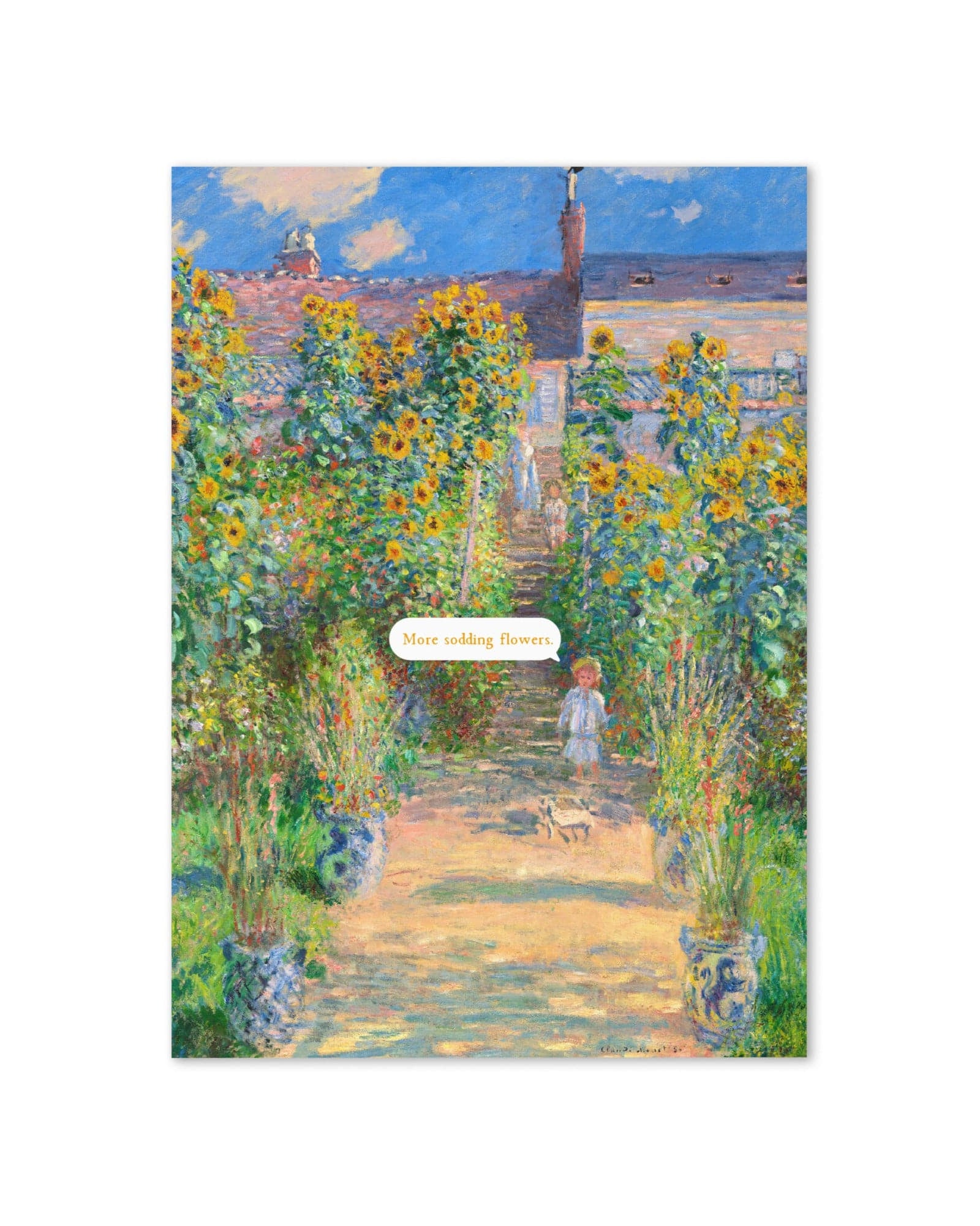 Jolly & Goode Greeting & Note Cards 5″×7″ More Sodding Flowers Greeting Card Cheeky British Style