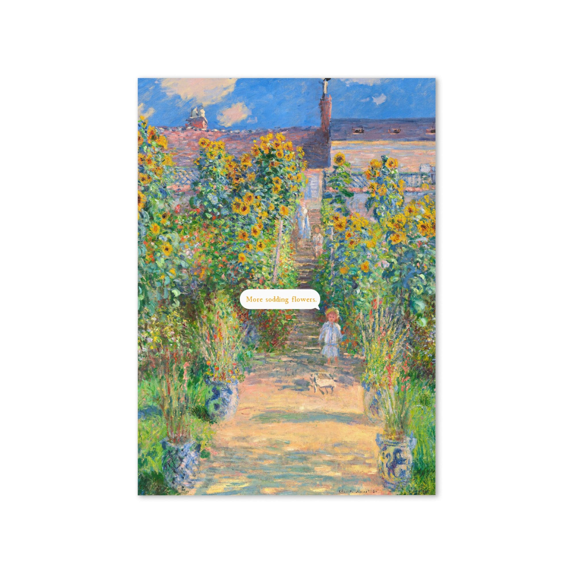 Jolly & Goode Greeting & Note Cards 5″×7″ More Sodding Flowers Greeting Card Cheeky British Style