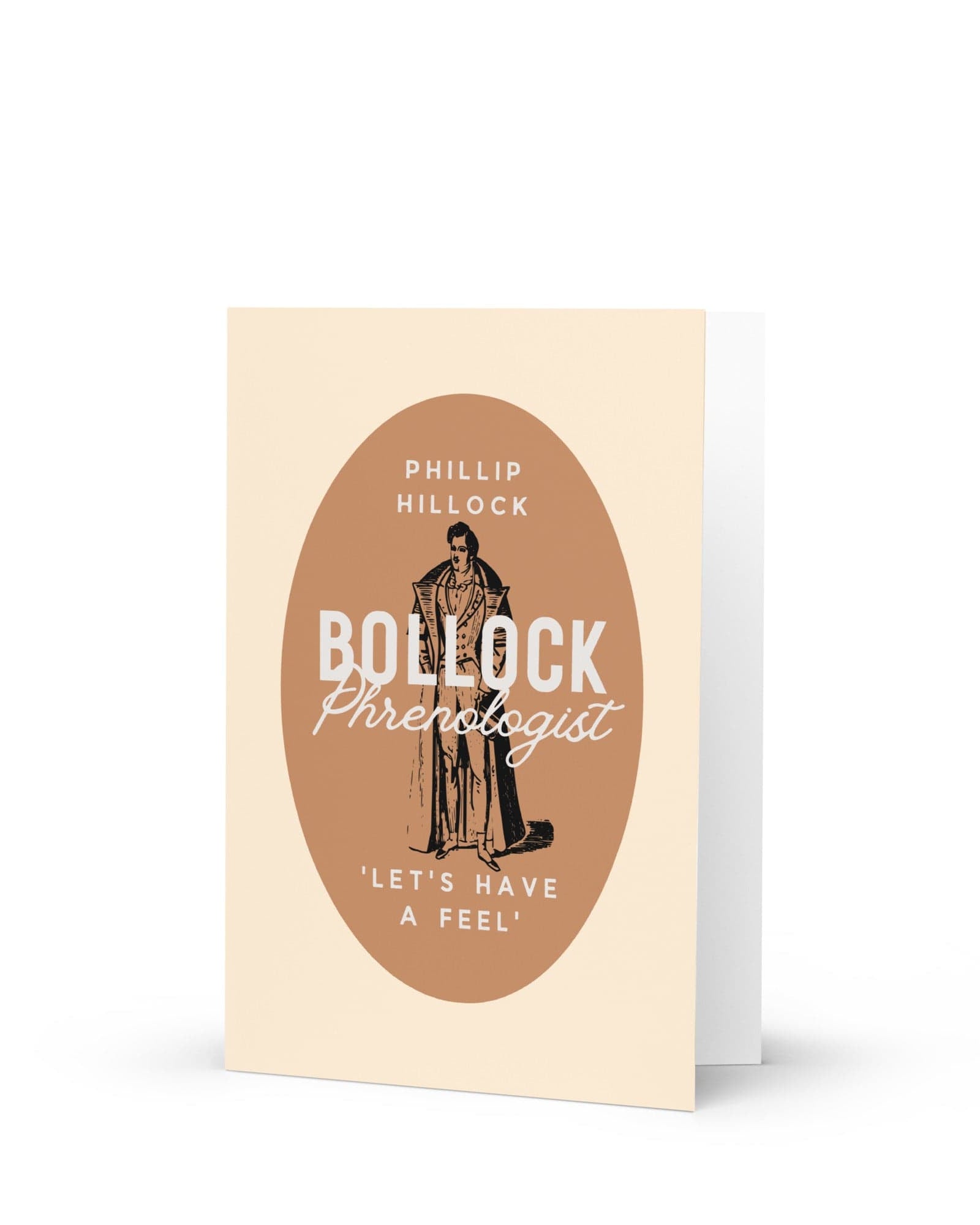 Jolly & Goode Greeting & Note Cards 5″×7″ Phillip Hillock Bollock Phrenologist Greeting Card Cheeky British Style
