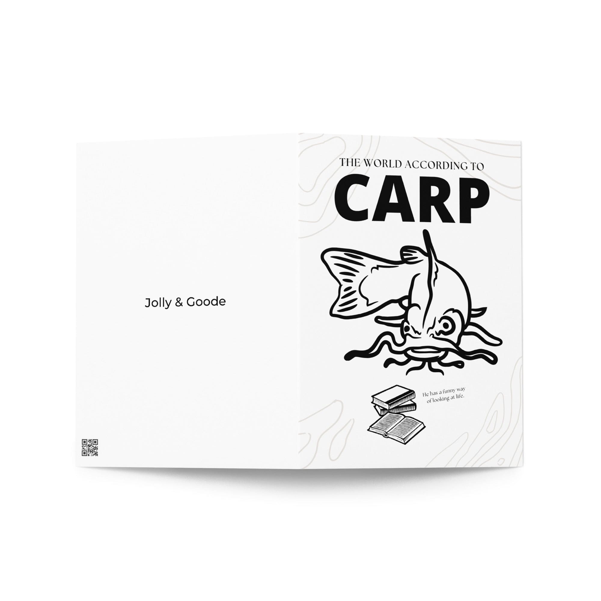 Jolly & Goode Greeting & Note Cards 5″×7″ The World According to Carp | Greeting Card Cheeky British Style