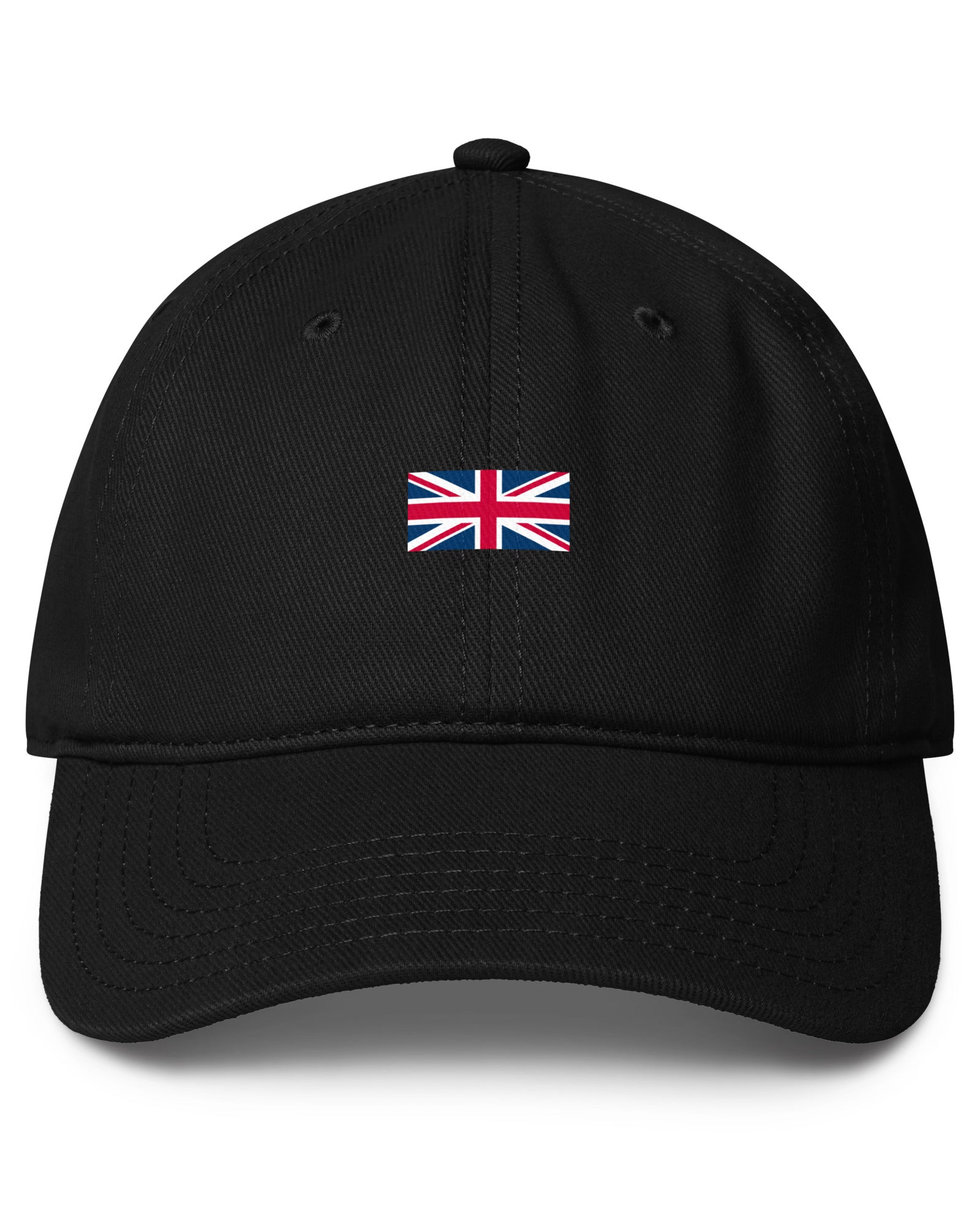 Jolly & Goode Hats Black Union Jack Hat | 100% Cotton | Low-Profile Cheeky British Style