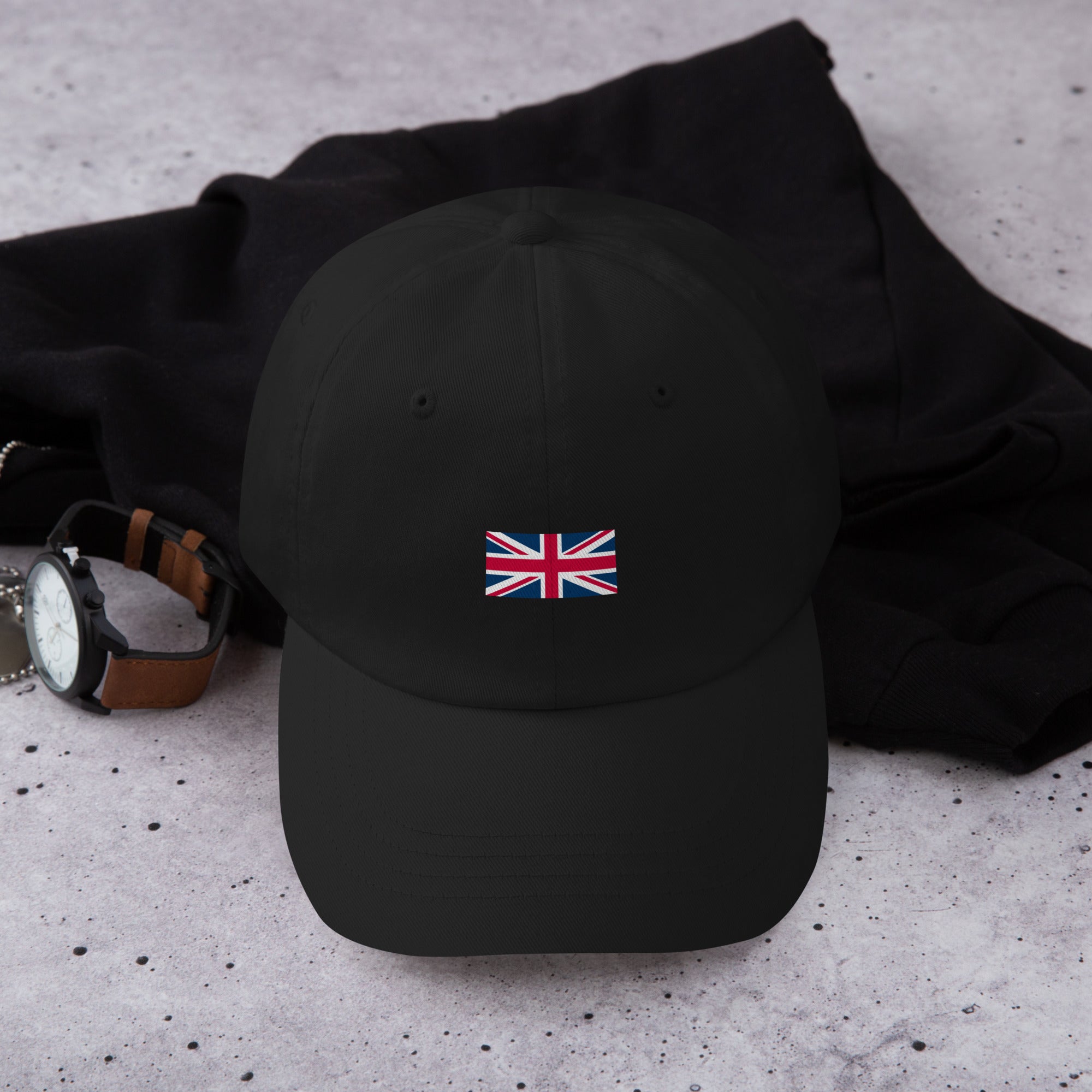 Jolly & Goode Hats Black Union Jack Hat | Classic Fit Cheeky British Style