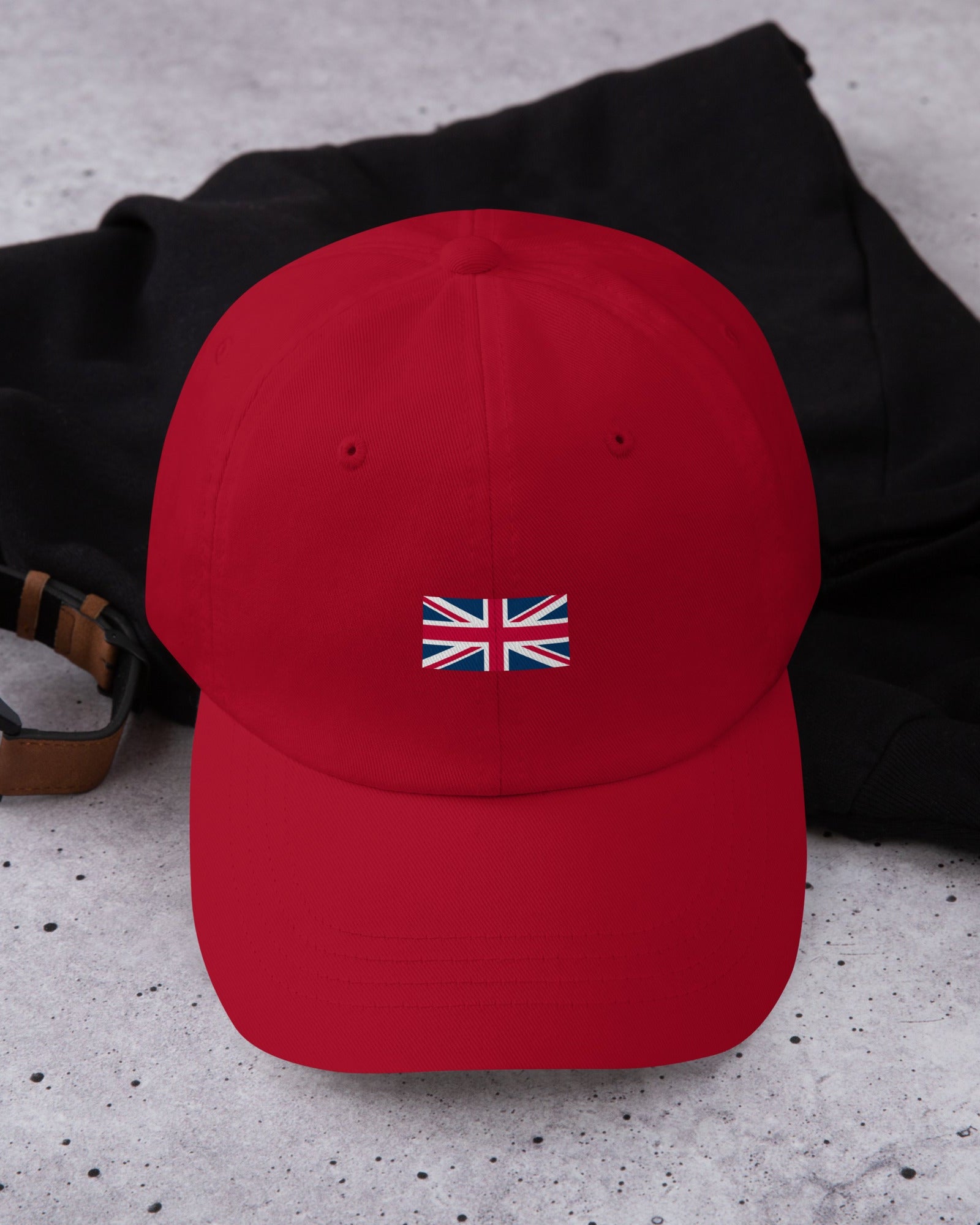 Jolly & Goode Hats Cranberry Union Jack Hat | Classic Fit Cheeky British Style
