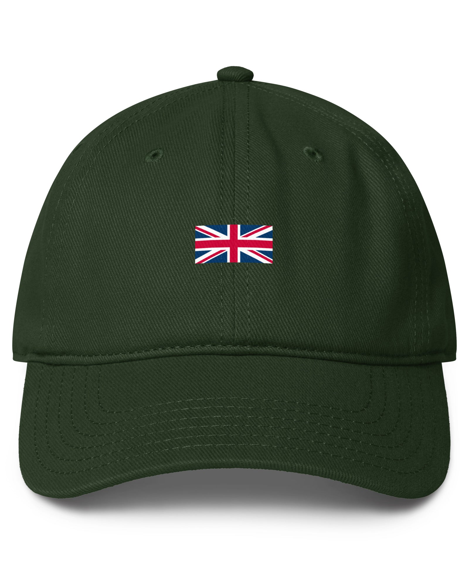 Jolly & Goode Hats Dark green Union Jack Hat | 100% Cotton | Low-Profile Cheeky British Style