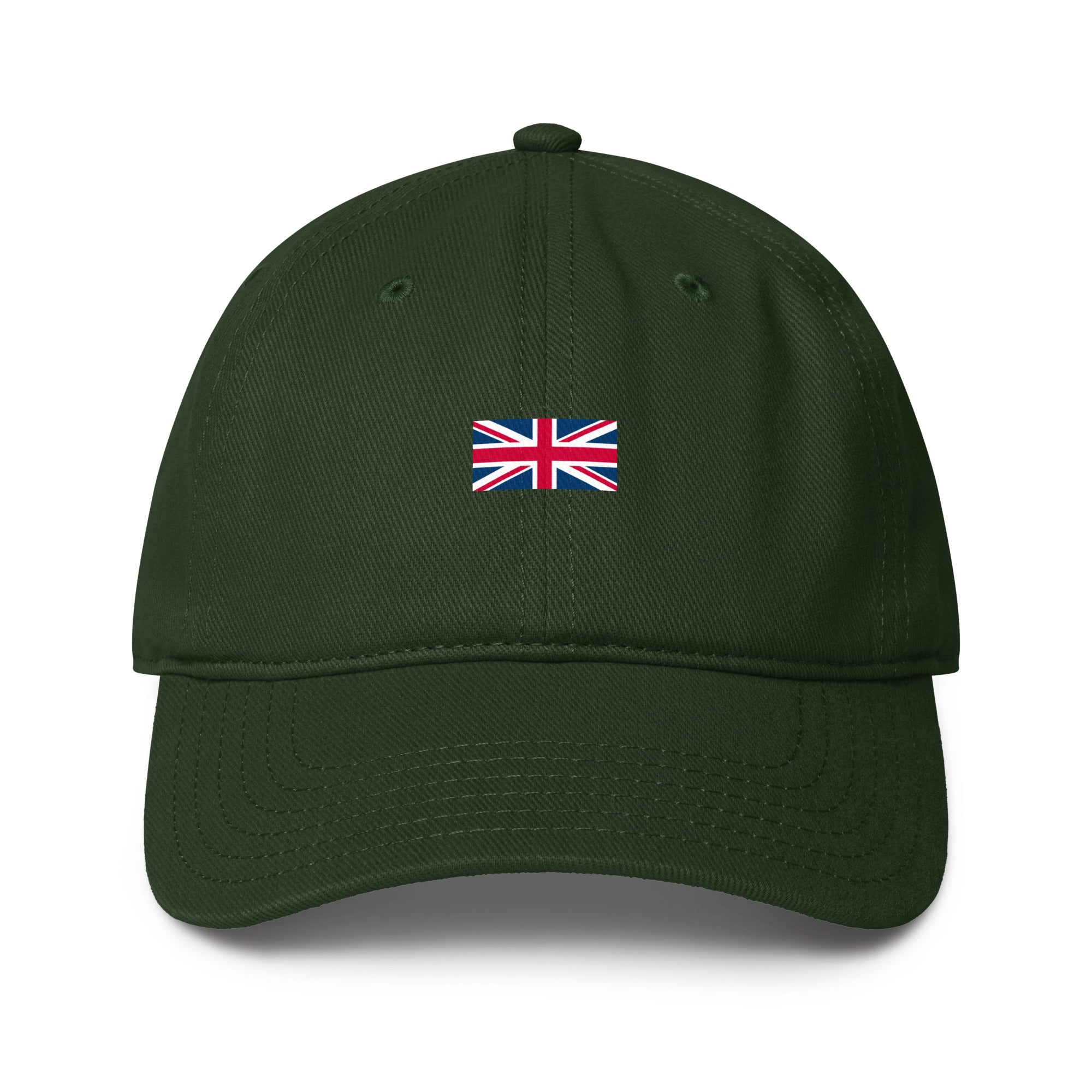 Jolly & Goode Hats Dark green Union Jack Hat | 100% Cotton | Low-Profile Cheeky British Style