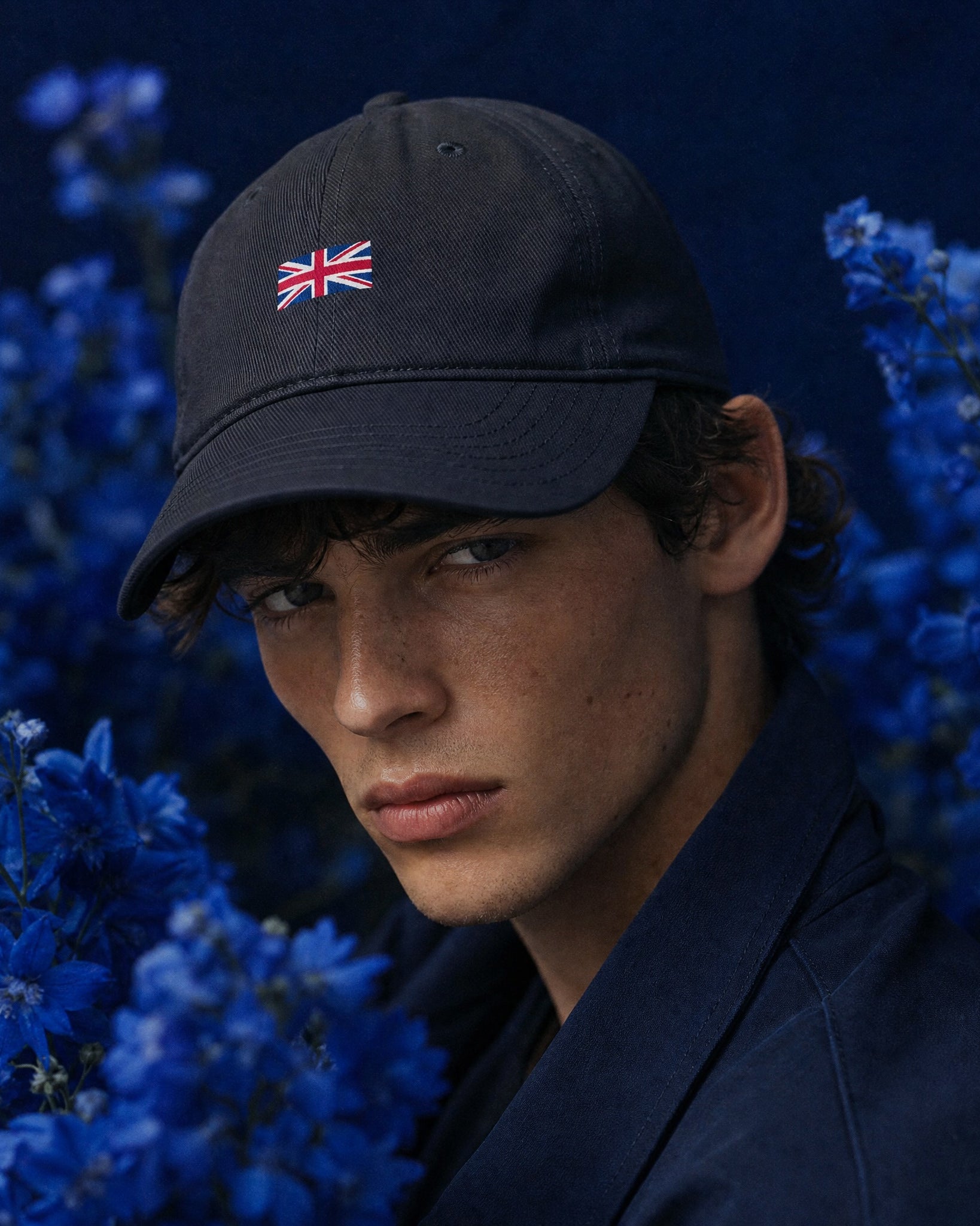 Jolly & Goode Hats Dark Navy Union Jack Hat | 100% Cotton | Low-Profile Cheeky British Style