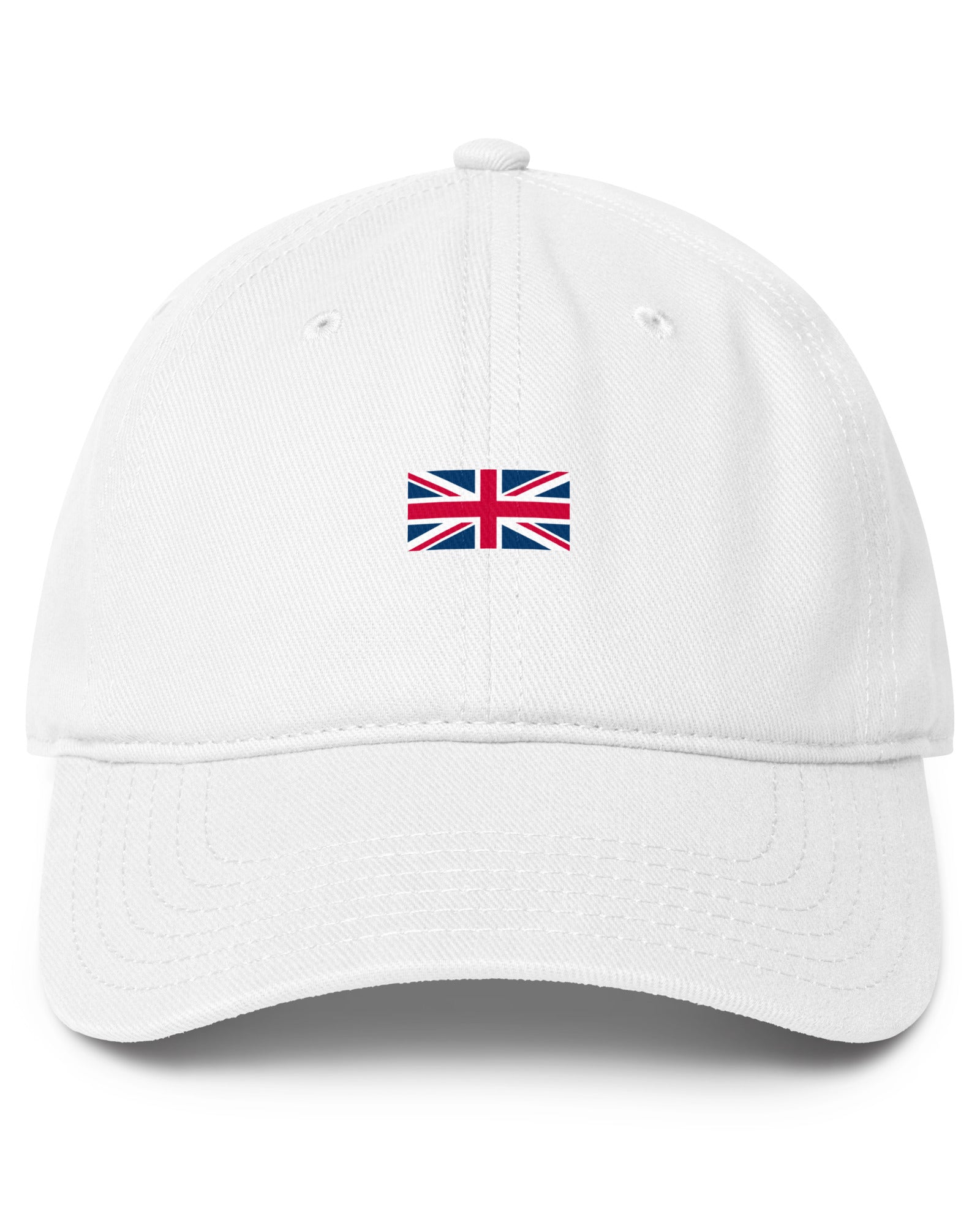 Jolly & Goode Hats White Union Jack Hat | 100% Cotton | Low-Profile Cheeky British Style