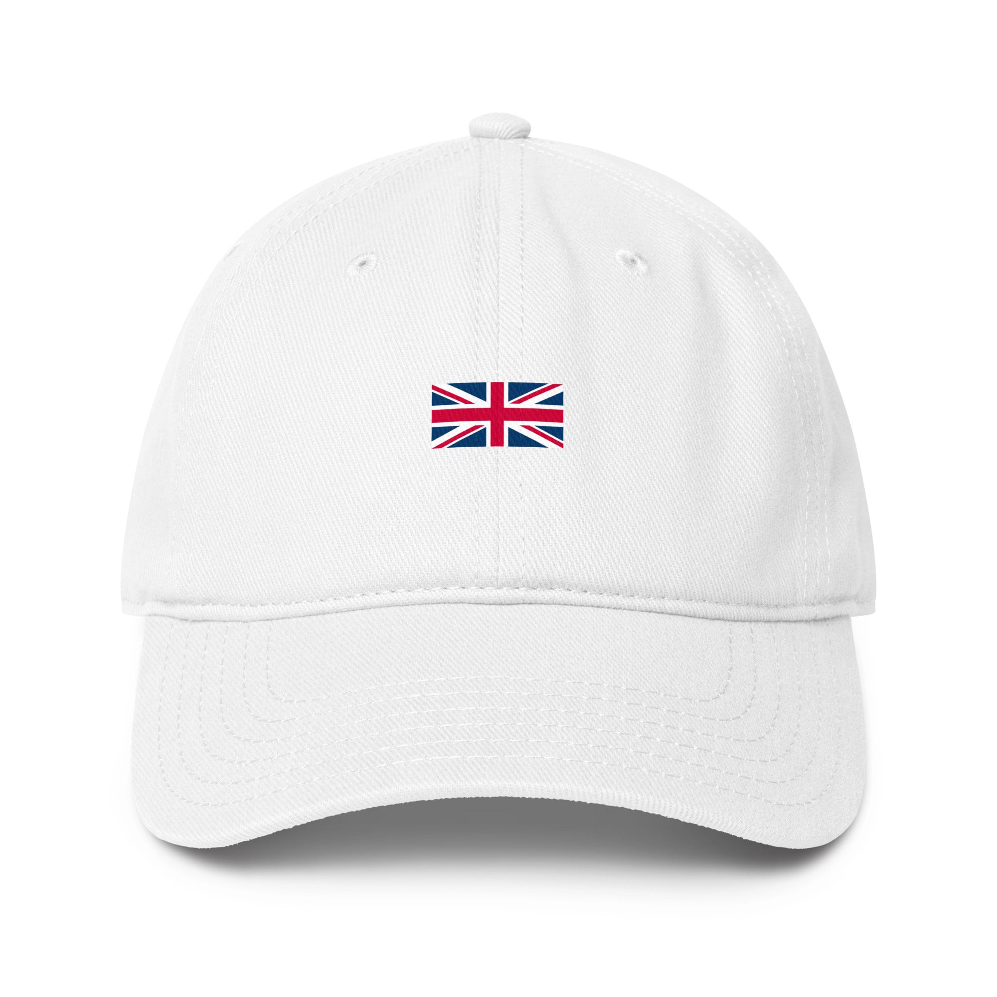 Jolly & Goode Hats White Union Jack Hat | 100% Cotton | Low-Profile Cheeky British Style