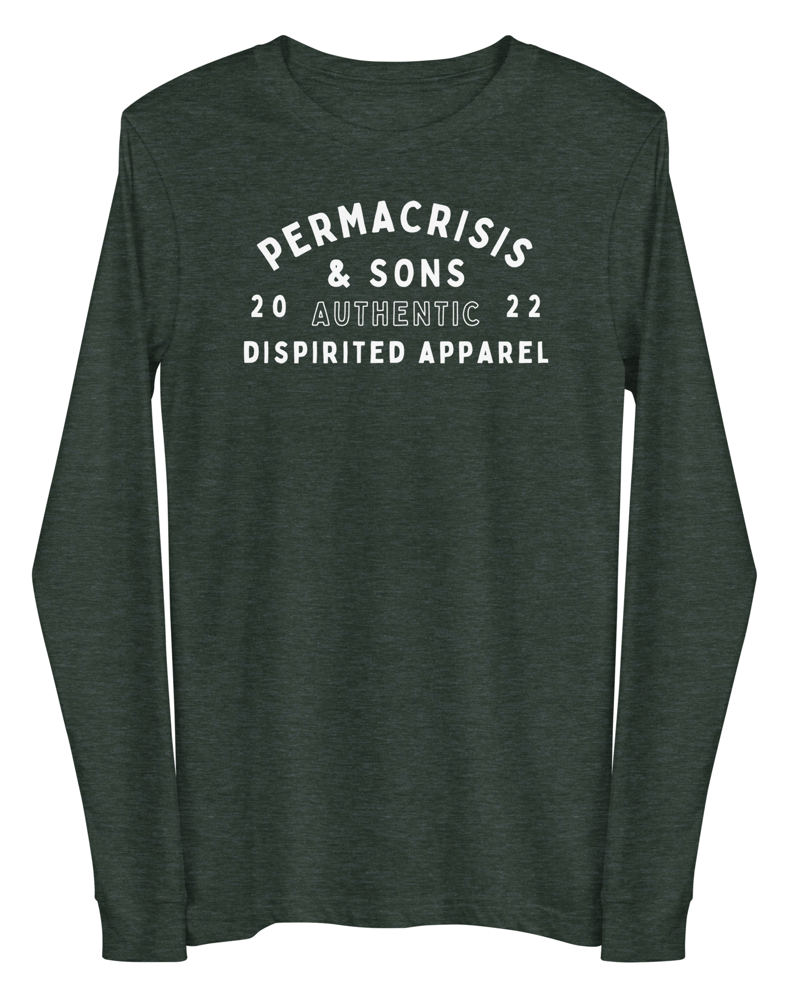 Jolly & Goode Heather Forest / XS Permacrisis & Sons Long-Sleeve Shirt Cheeky British Style