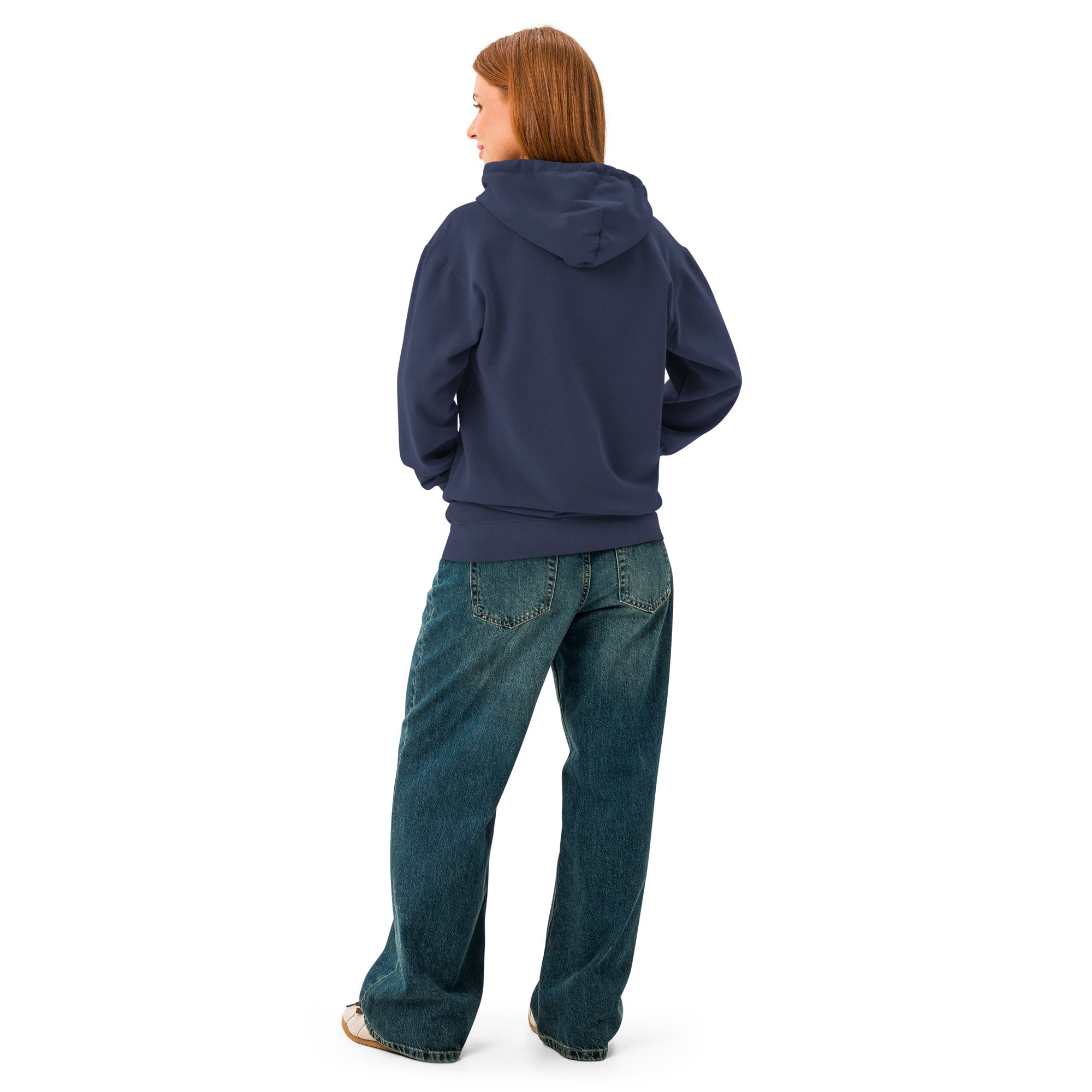 Jolly & Goode Hoodies British Blue Hoodie | Garment-dyed Cheeky British Style