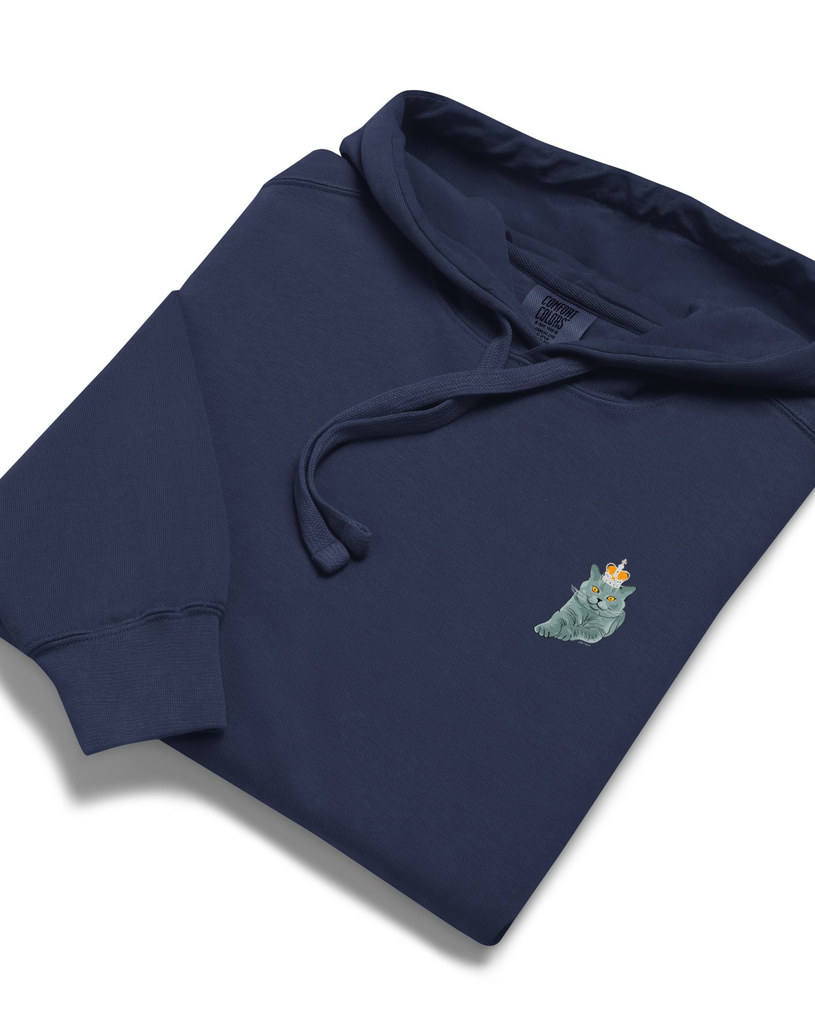 Jolly & Goode Hoodies British Blue Hoodie | Garment-dyed Cheeky British Style