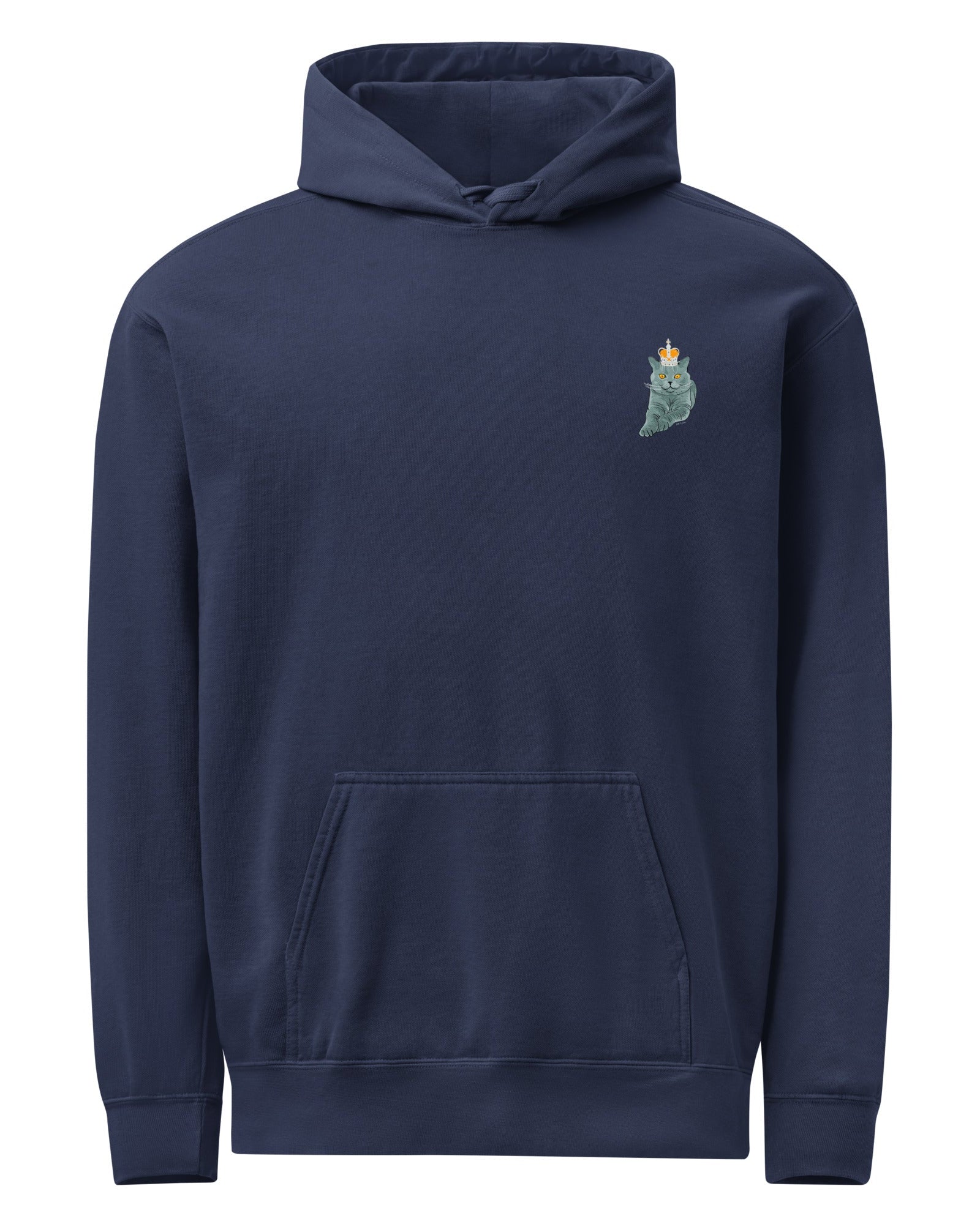 Jolly & Goode Hoodies British Blue Hoodie | Garment-dyed Cheeky British Style
