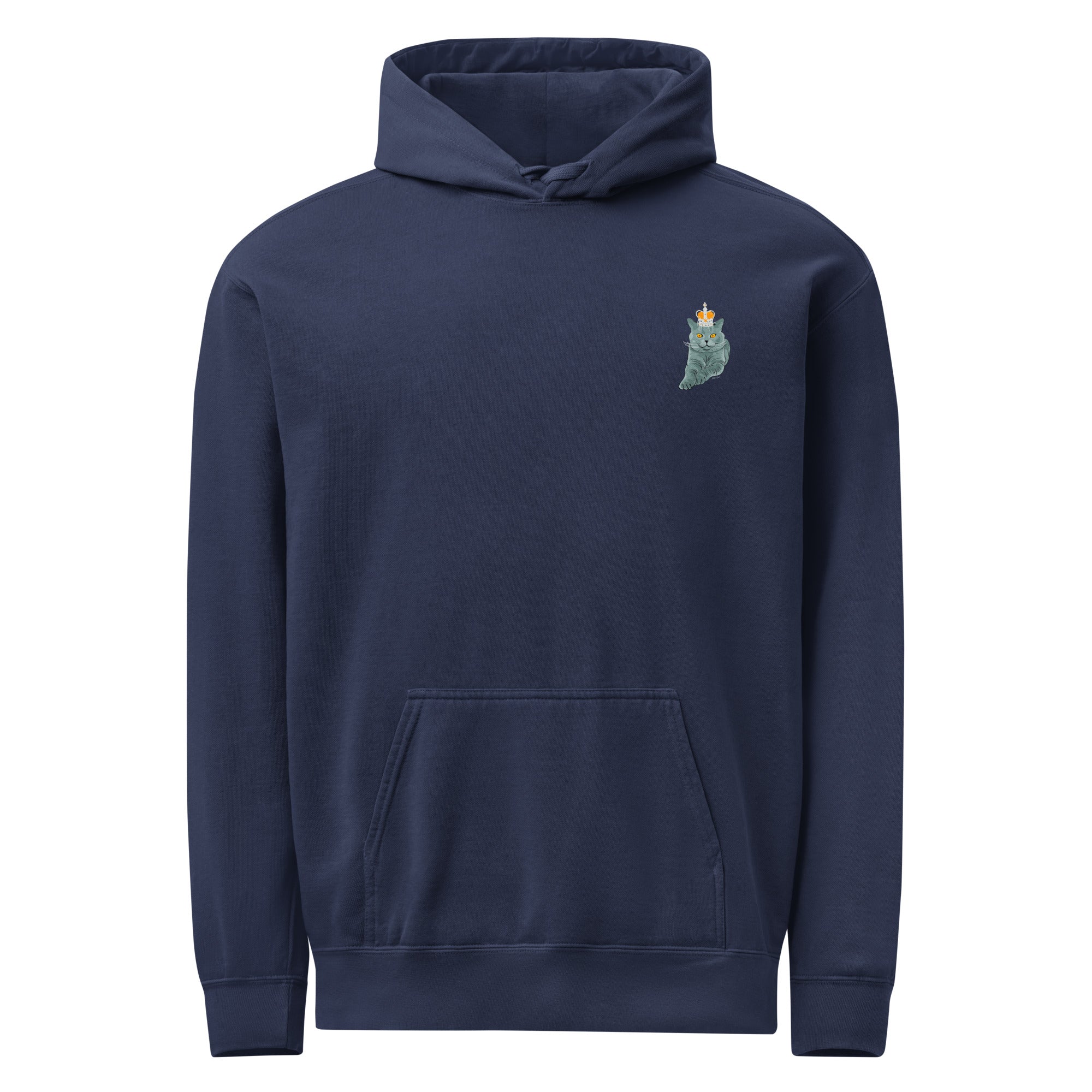 Jolly & Goode Hoodies British Blue Hoodie | Garment-dyed Cheeky British Style