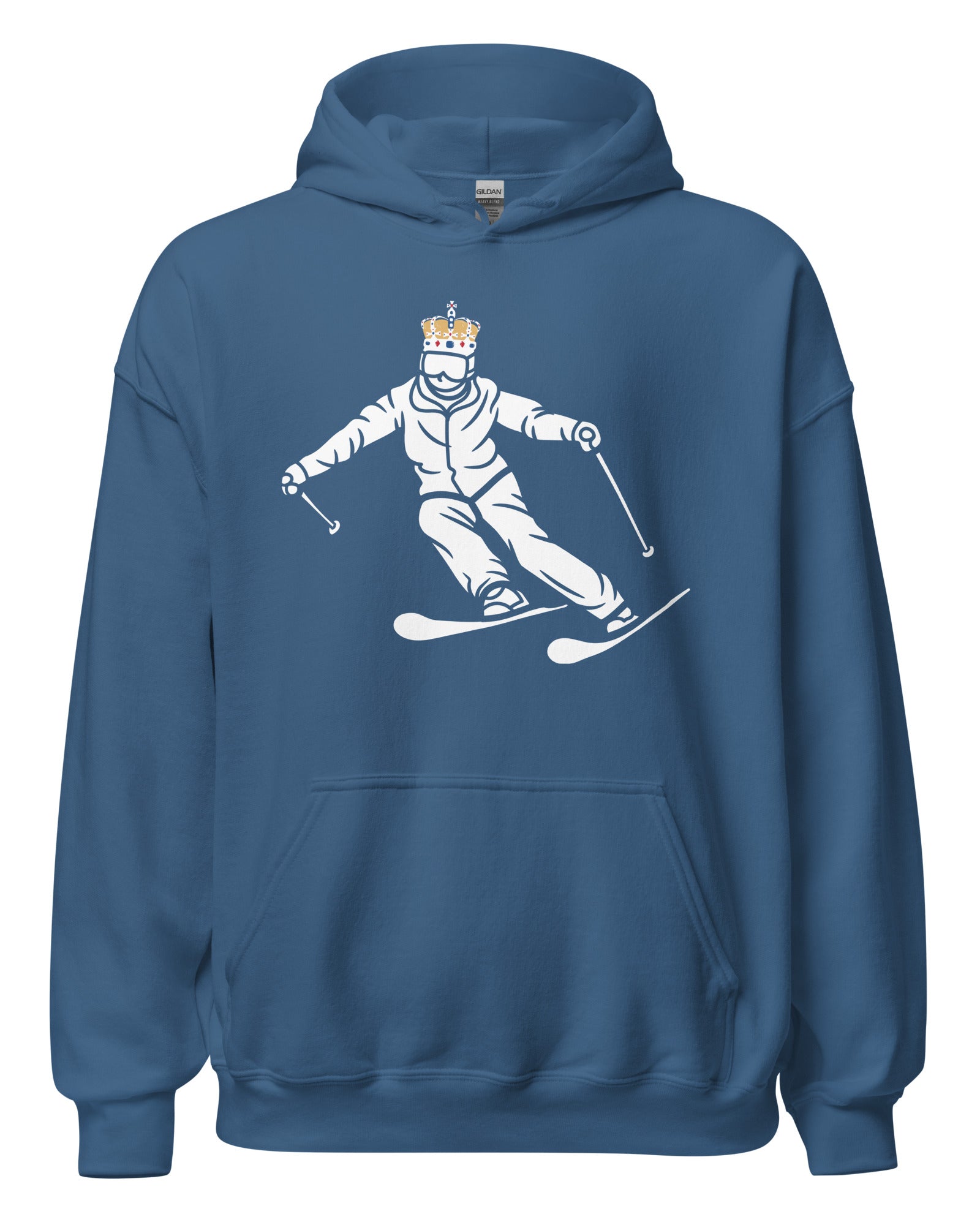 Jolly & Goode Hoodies Indigo Blue / S Ski King | Royal Skier | Cheeky Hoodie Cheeky British Style
