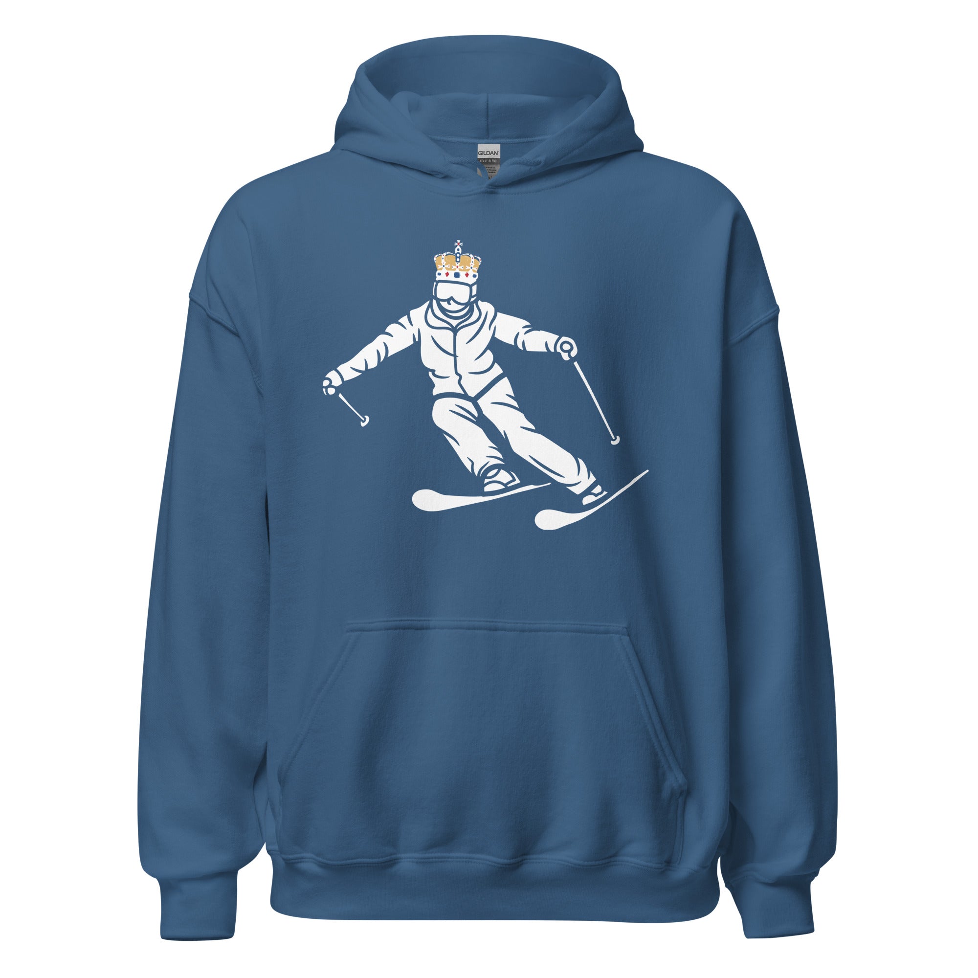 Jolly & Goode Hoodies Indigo Blue / S Ski King | Royal Skier | Cheeky Hoodie Cheeky British Style
