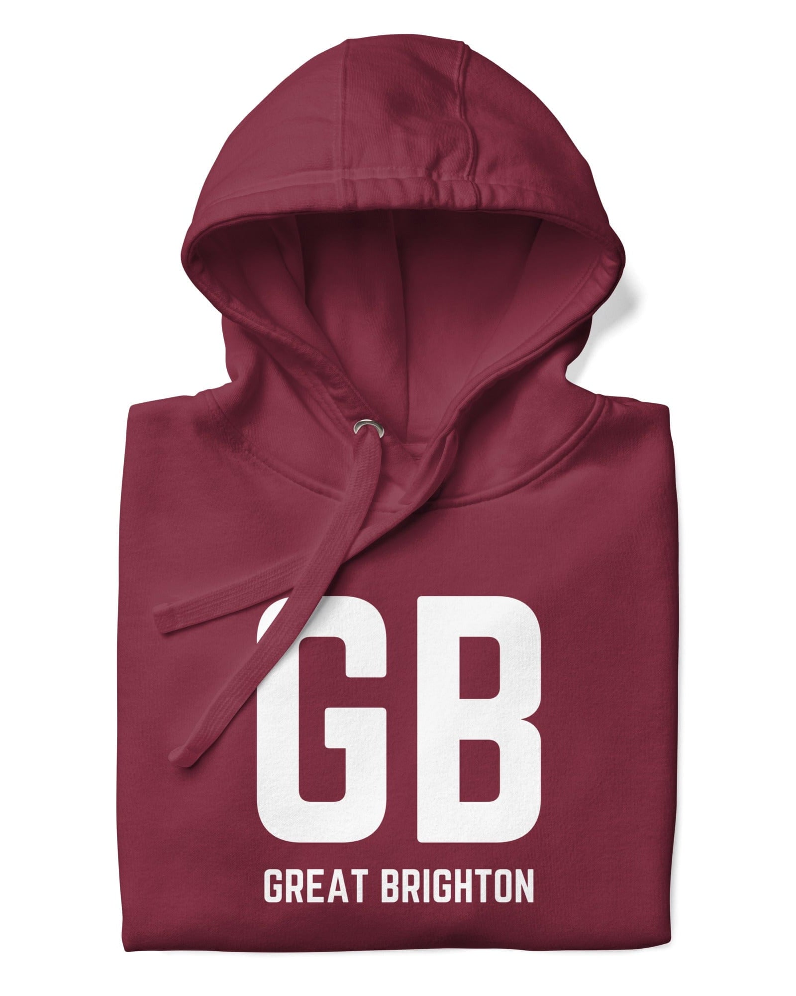 Jolly & Goode Hoodies Maroon / S GB Great Brighton Hoodie Cheeky British Style