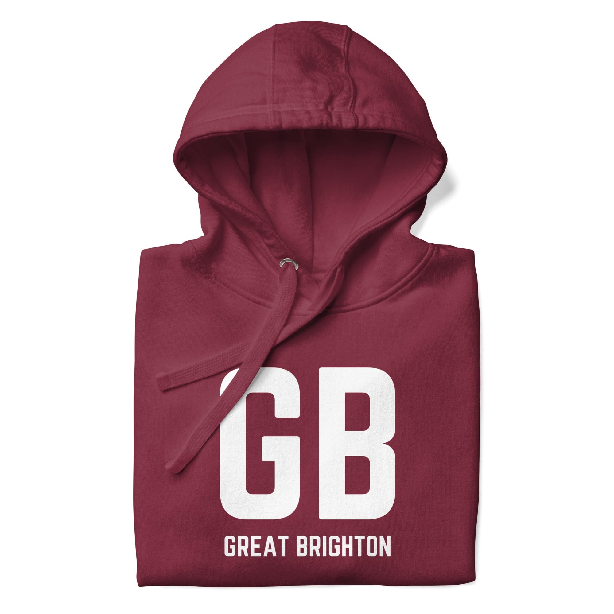 Jolly & Goode Hoodies Maroon / S GB Great Brighton Hoodie Cheeky British Style