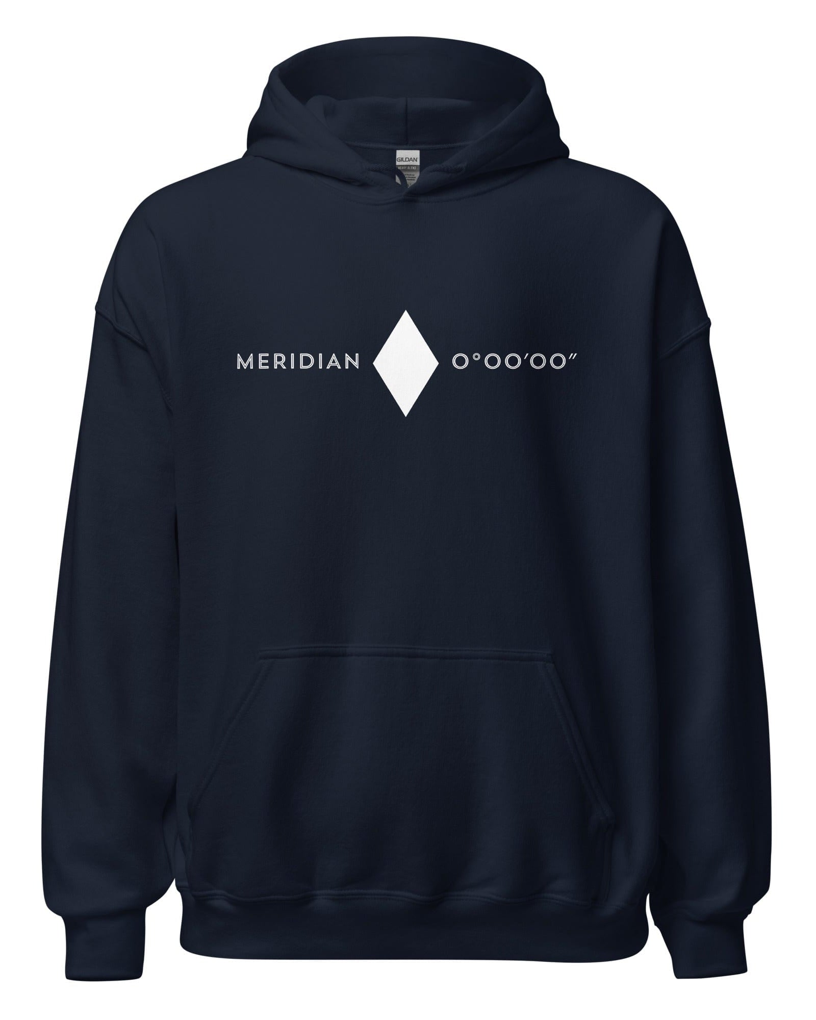 Jolly & Goode Hoodies Navy / S London Greenwich Meridian Hoodie | British Style Cheeky British Style