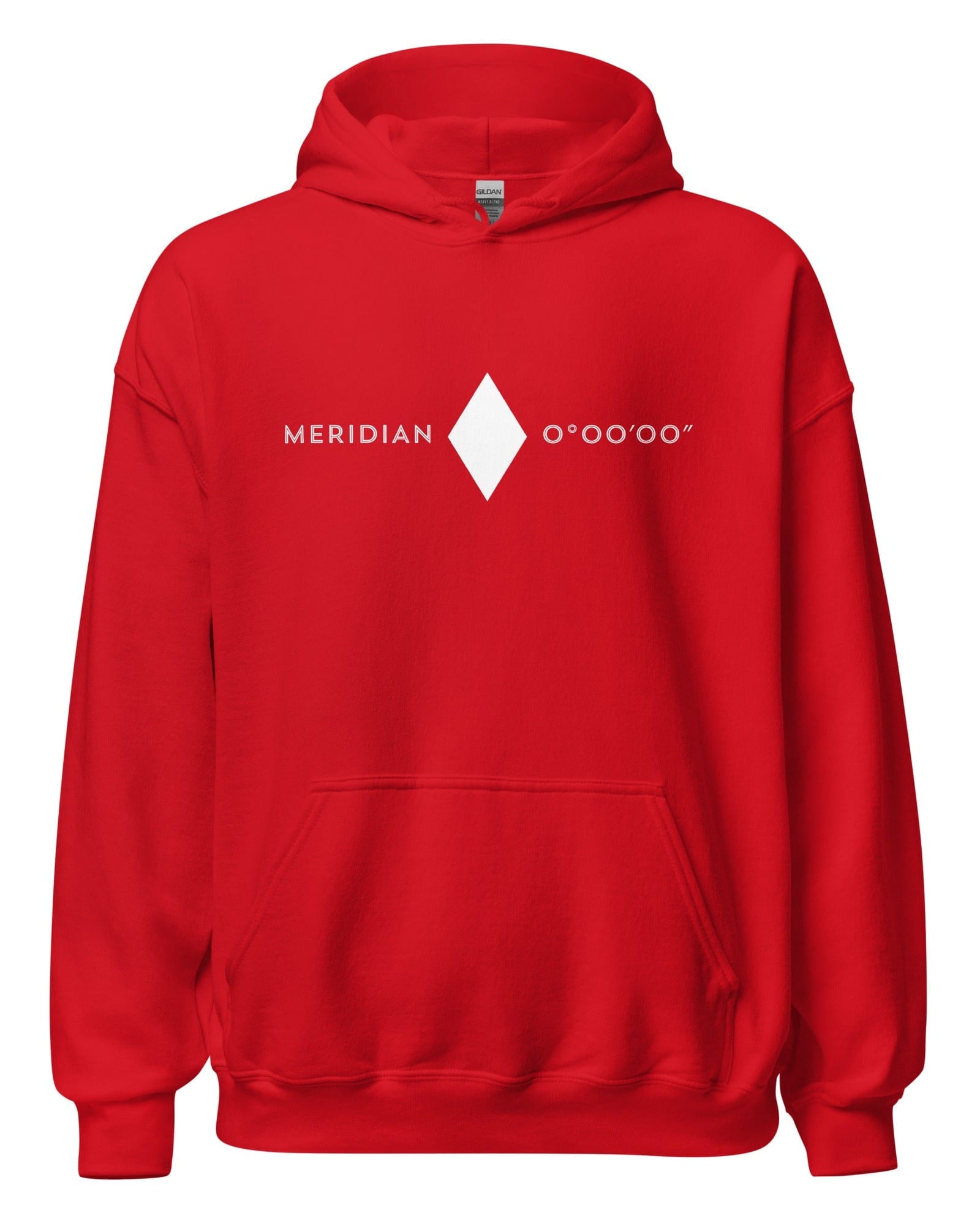 Jolly & Goode Hoodies Red / S London Greenwich Meridian Hoodie | British Style Cheeky British Style
