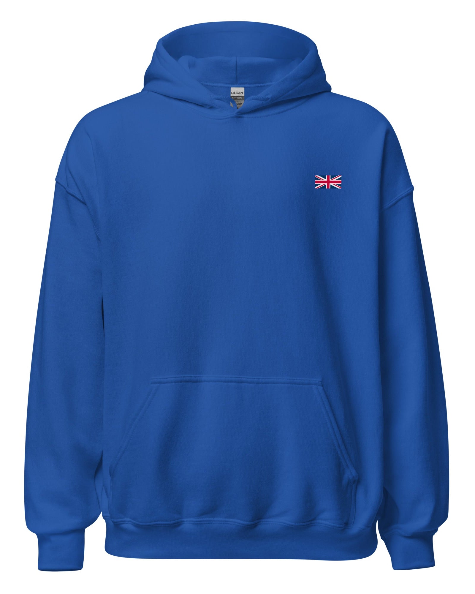 Jolly & Goode Hoodies Royal / S Union Jack Hoodie | Subtle Left Chest Cheeky British Style