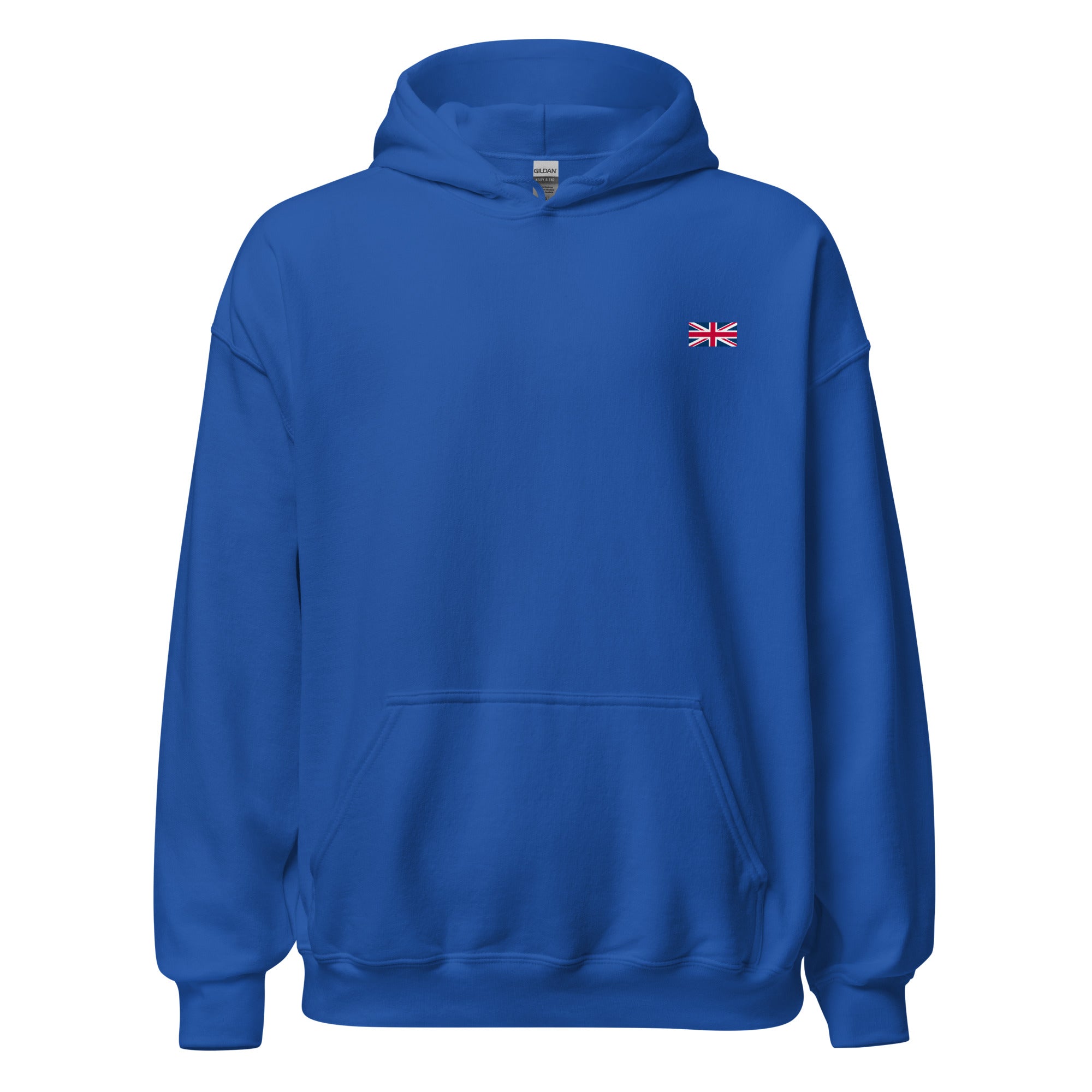 Jolly & Goode Hoodies Royal / S Union Jack Hoodie | Subtle Left Chest Cheeky British Style