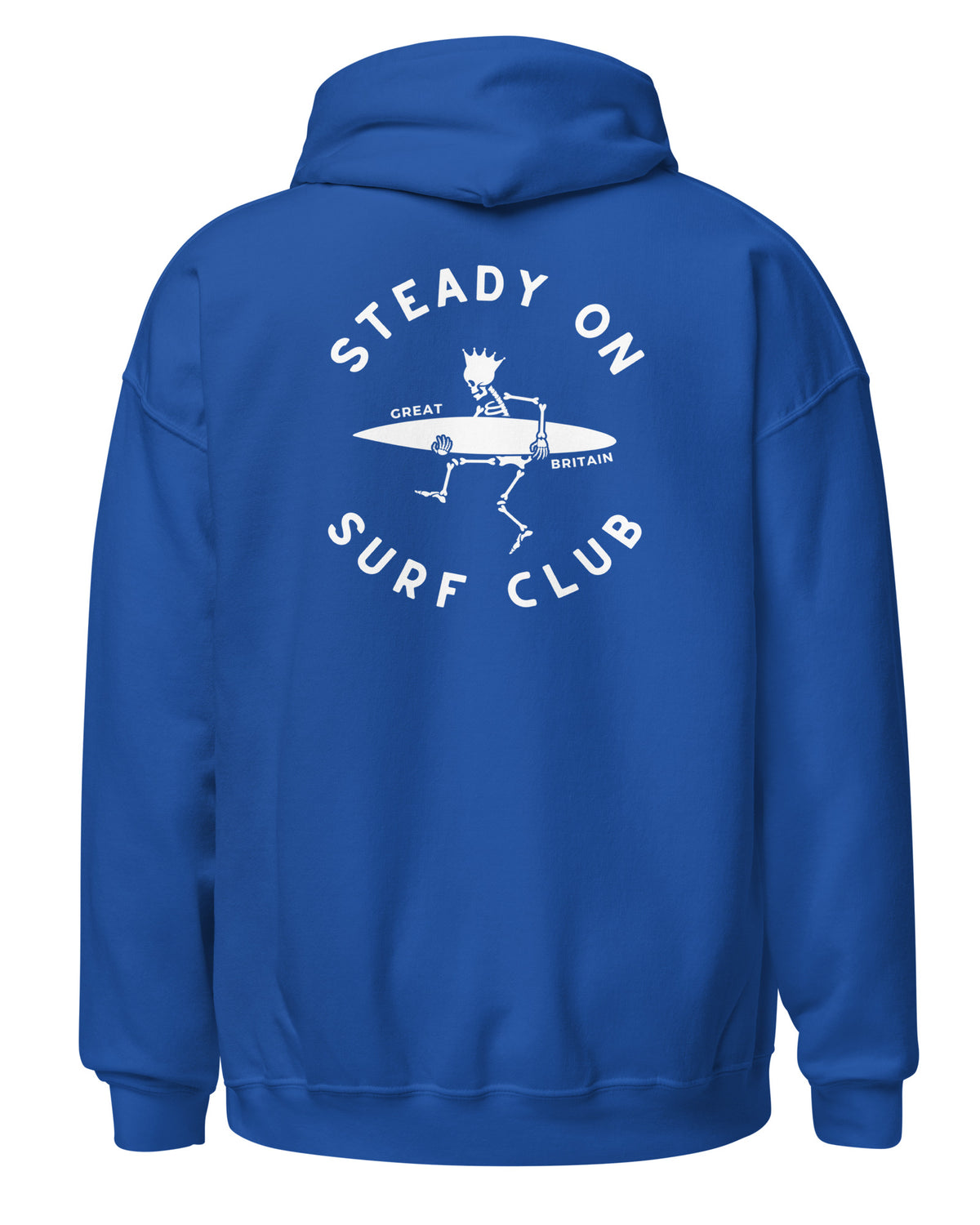 Jolly & Goode Hoodies Steady On Surf Club Skeleton Surf King Hoodie Cheeky British Style