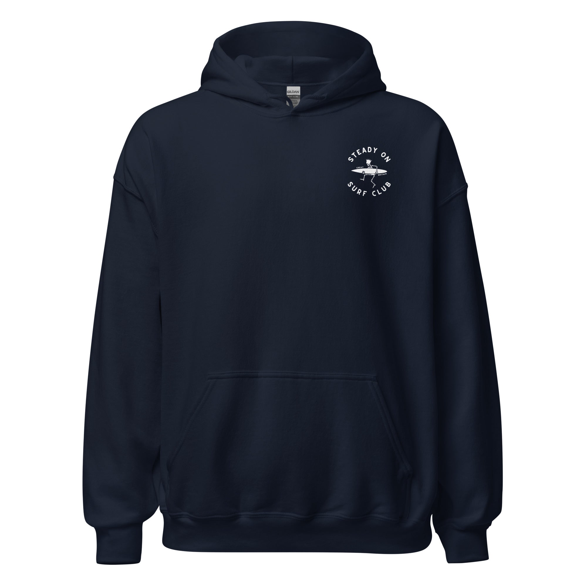Jolly & Goode Hoodies Steady On Surf Club Skeleton Surf King Hoodie Cheeky British Style