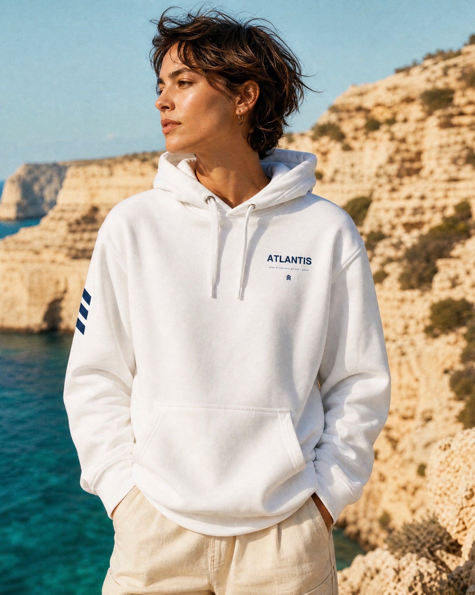 Jolly & Goode Hoodies White / S The Atlantis Hoodie | Unisex Cheeky British Style